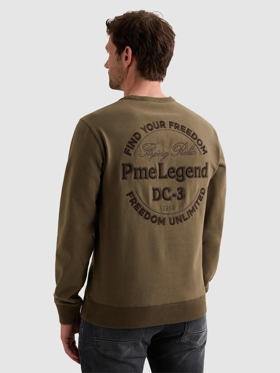 Sweatshirt 'Sweatshirt in peached fleece with artwork'