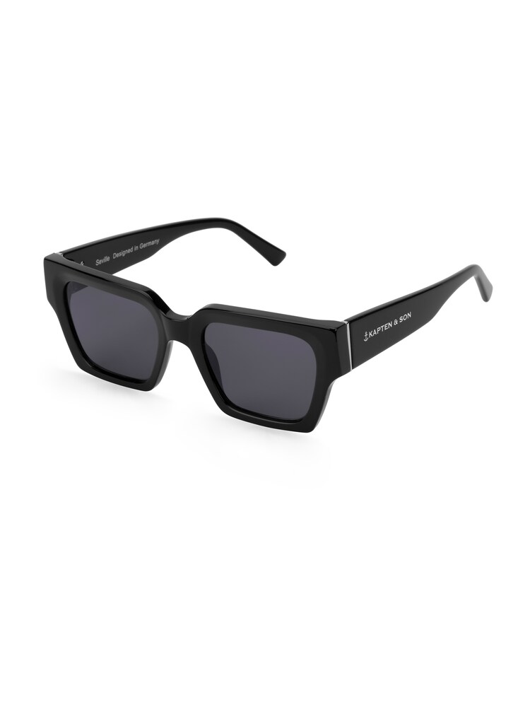 Kapten & Son Sonnenbrille 'Seville All Black' Herren Größe One Size schwarz / silber