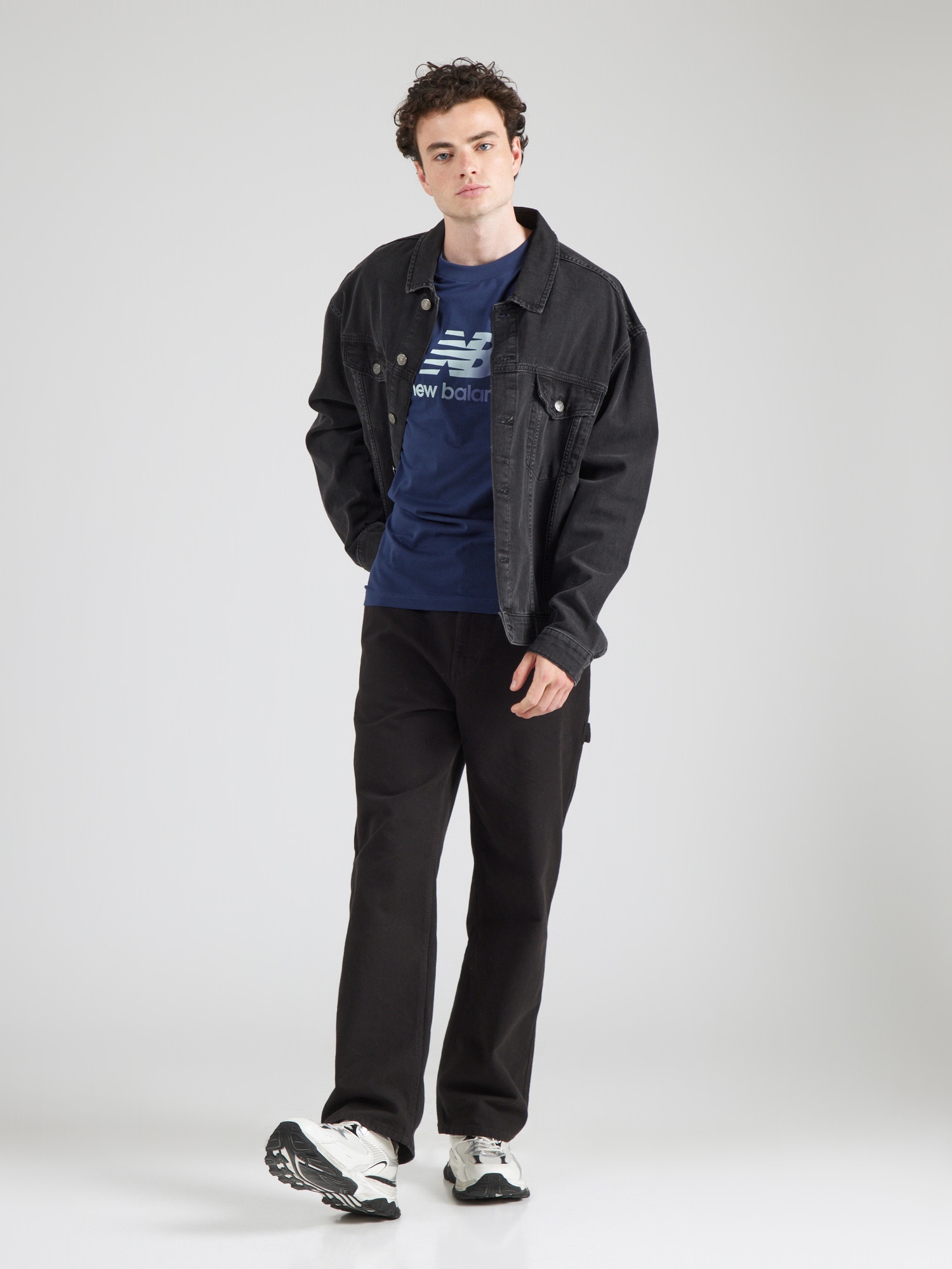 new balance Póló  tengerészkék / fehér termék 2. képe
