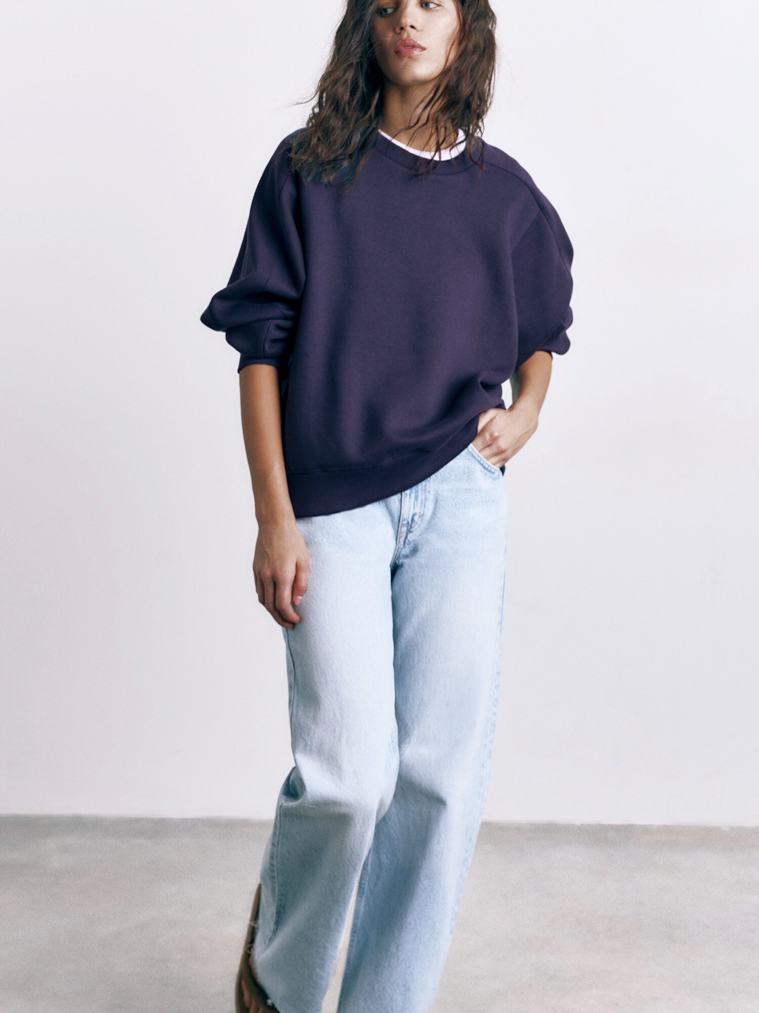 Pull&Bear Mikina  námornícka modrá (obrázok 4)