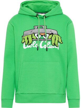 carlo colucci Sweatshirt ‘ Degiampietro ‘ Groen / Gemengde kleuren