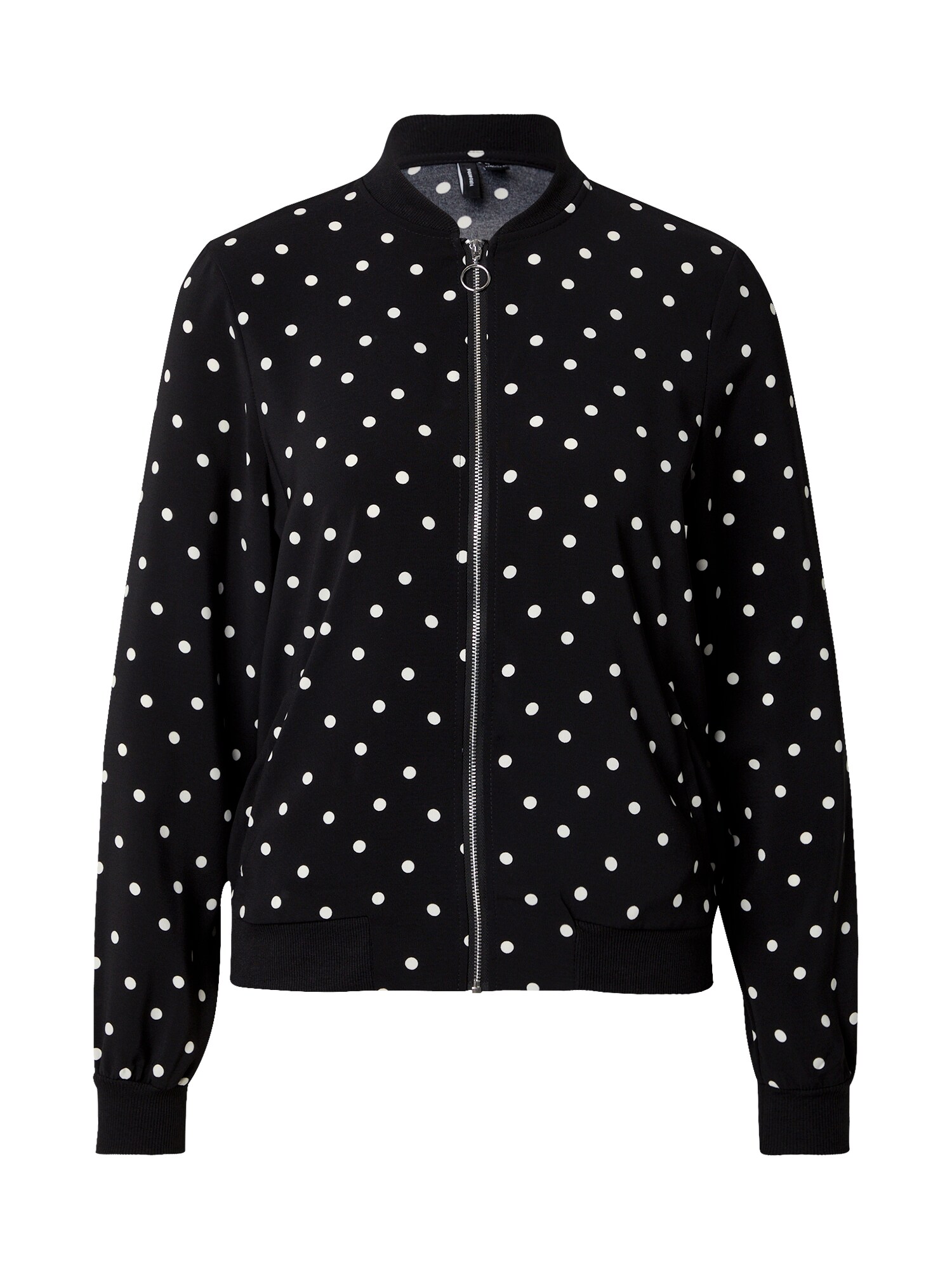 VERO MODA Geacă de primăvară-toamnă VMCOCO  negru / alb
