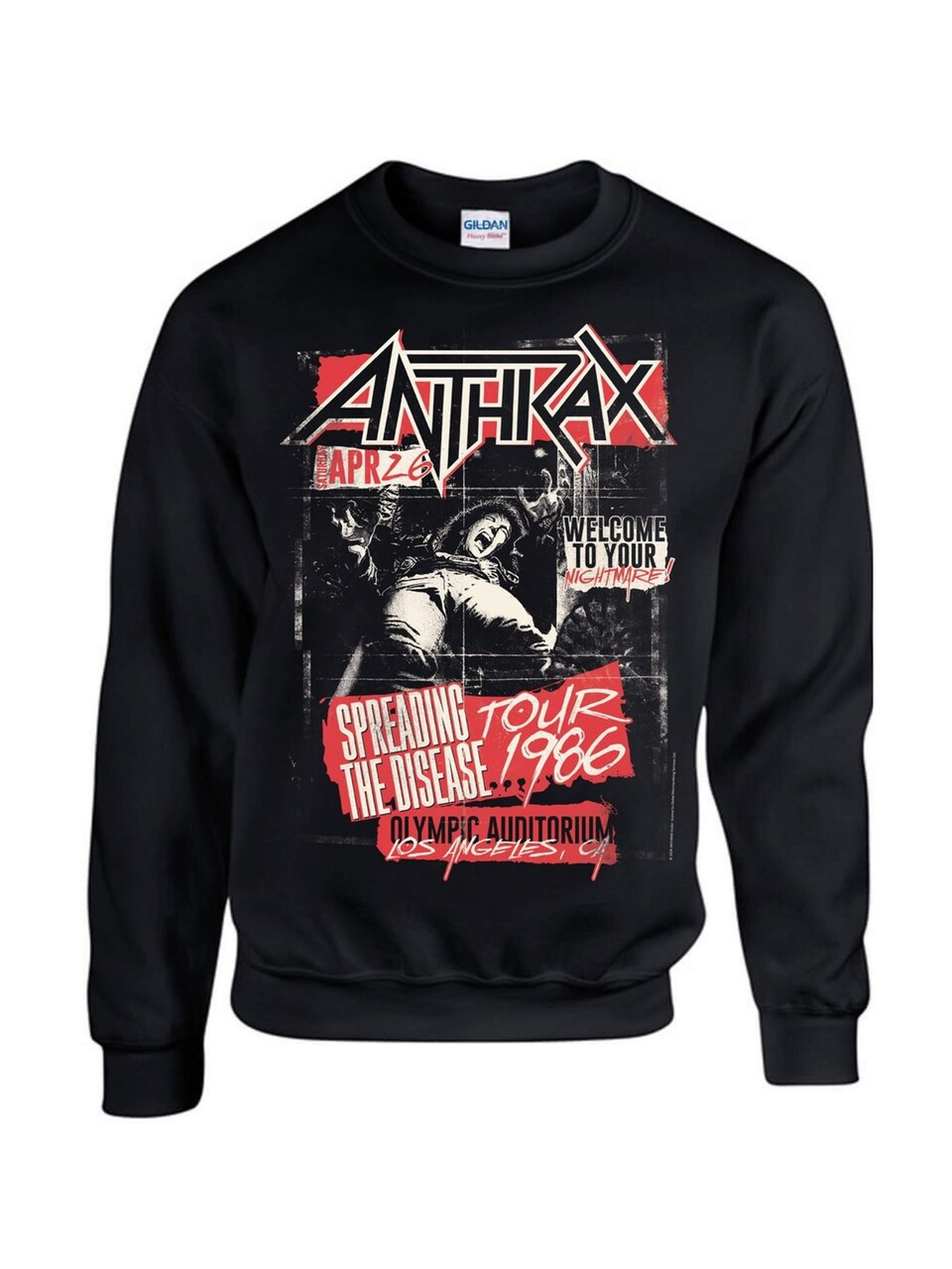 Sweatshirt 'Anthrax Spreading the Disase Sweatshirt'