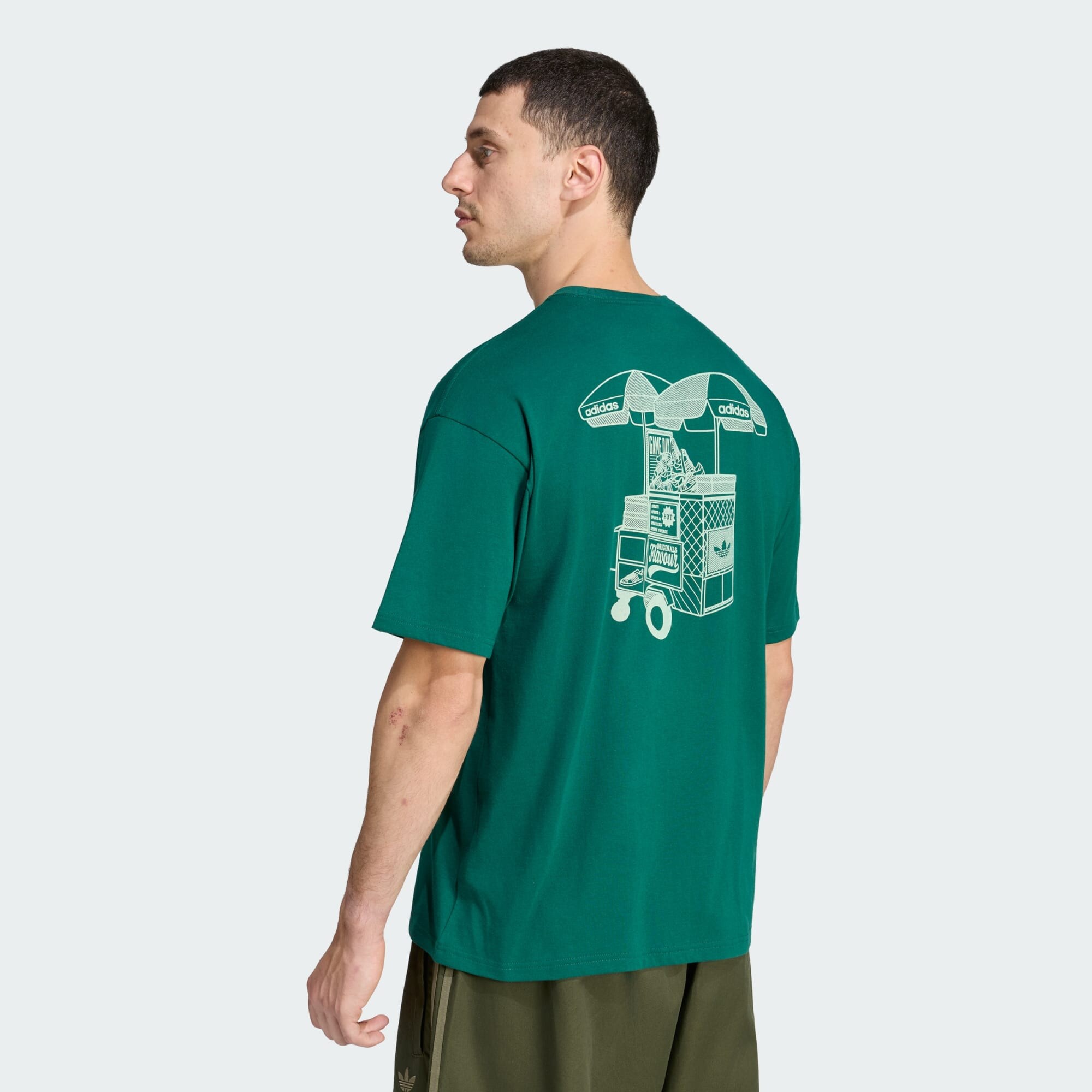 ADIDAS ORIGINALS Camiseta 'Food Cart' esmeralda / verde pastel – imagen 2
