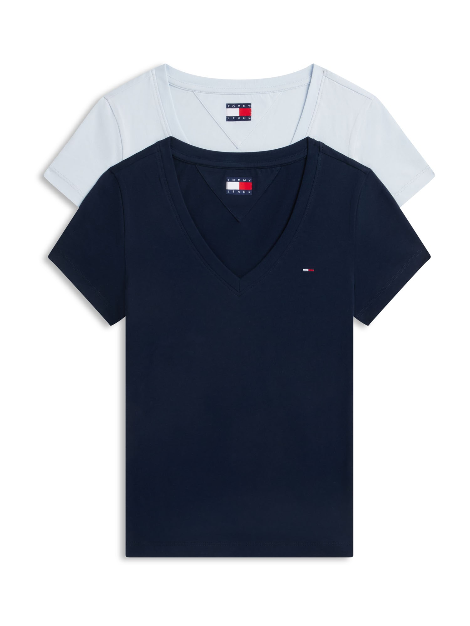 Tommy Jeans Tricou bleumarin / albastru pastel