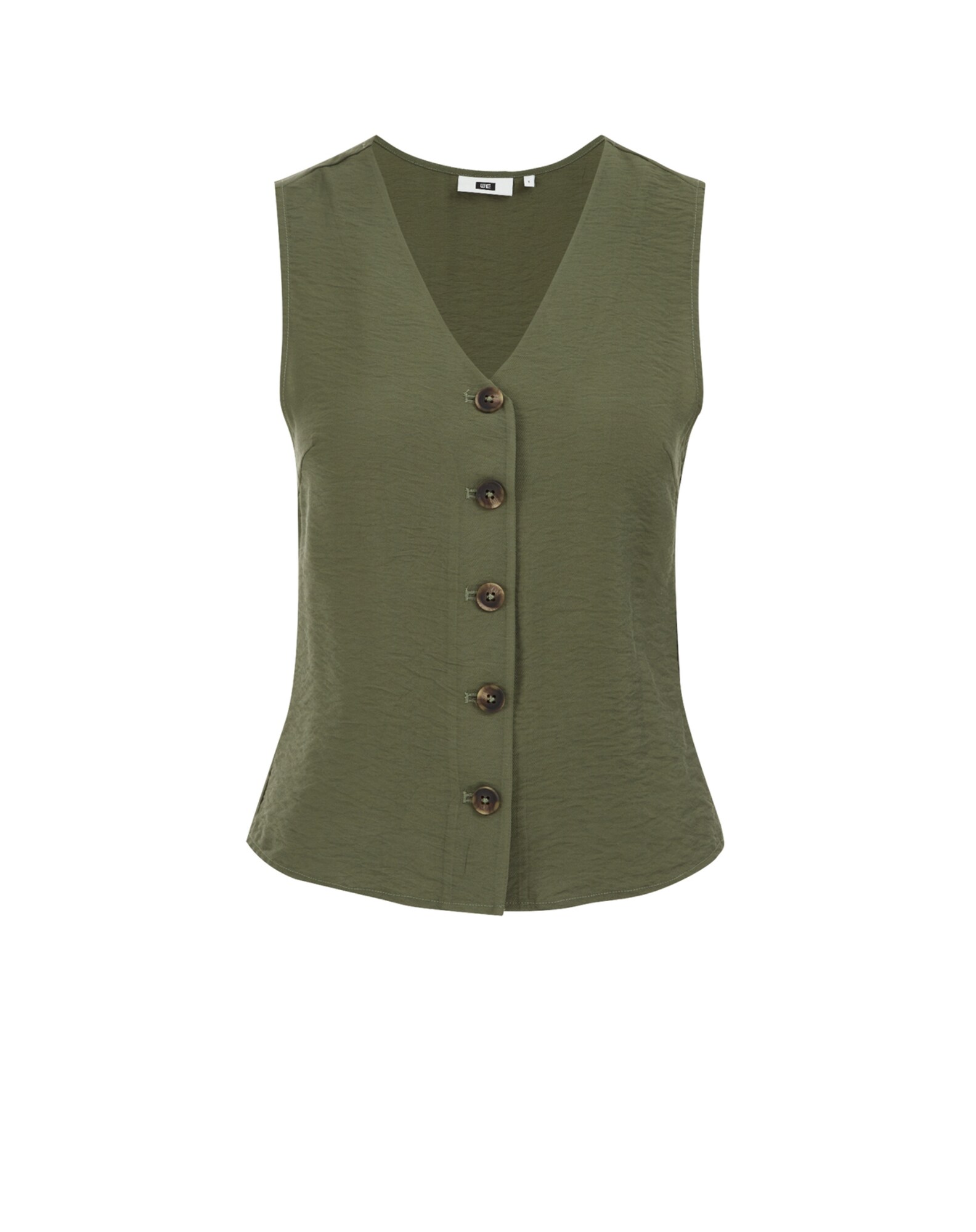 WE Fashion Blúz  zöld / khaki akciós termékkép 1
