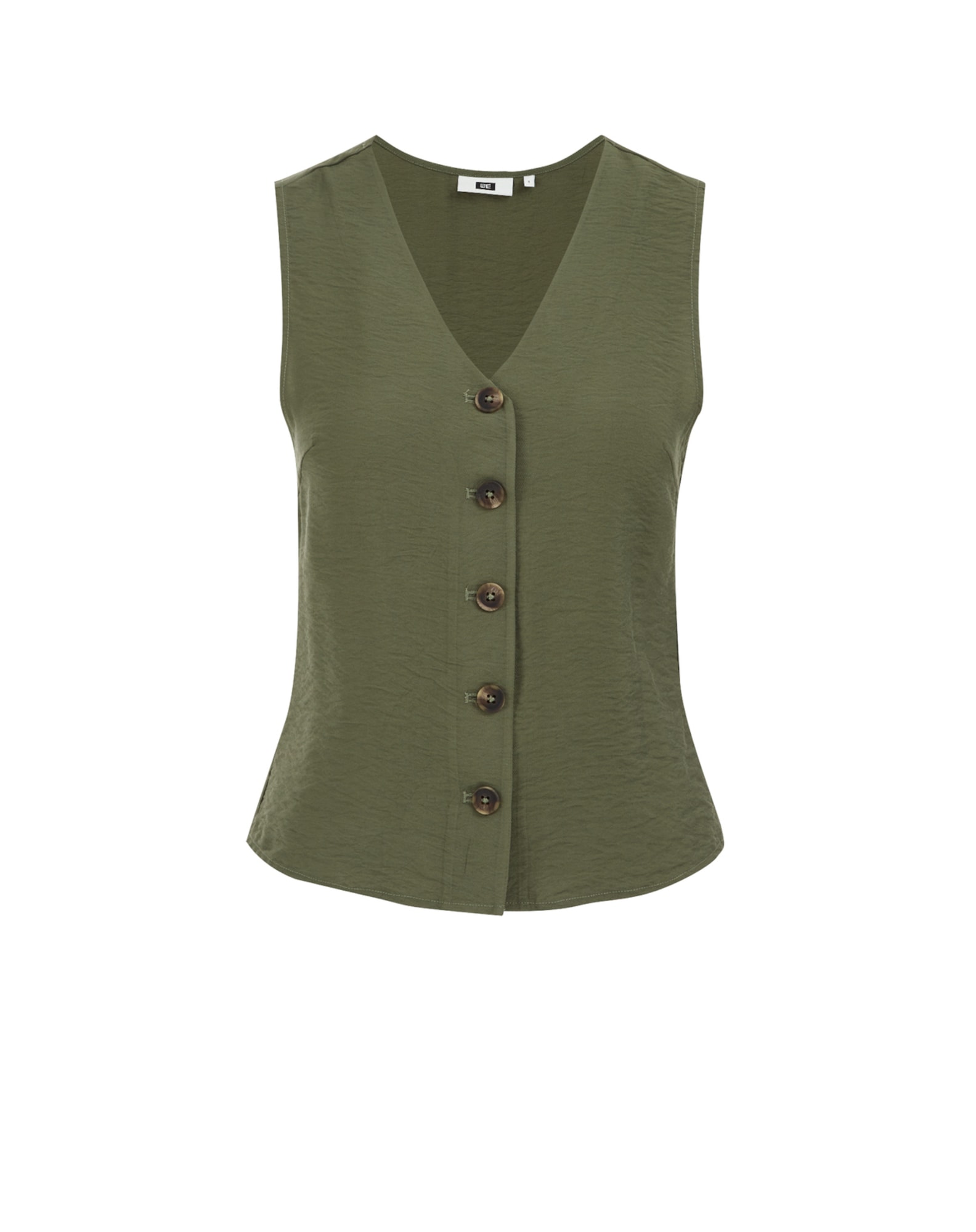 WE Fashion Blúz zöld / khaki akciós termékkép 1