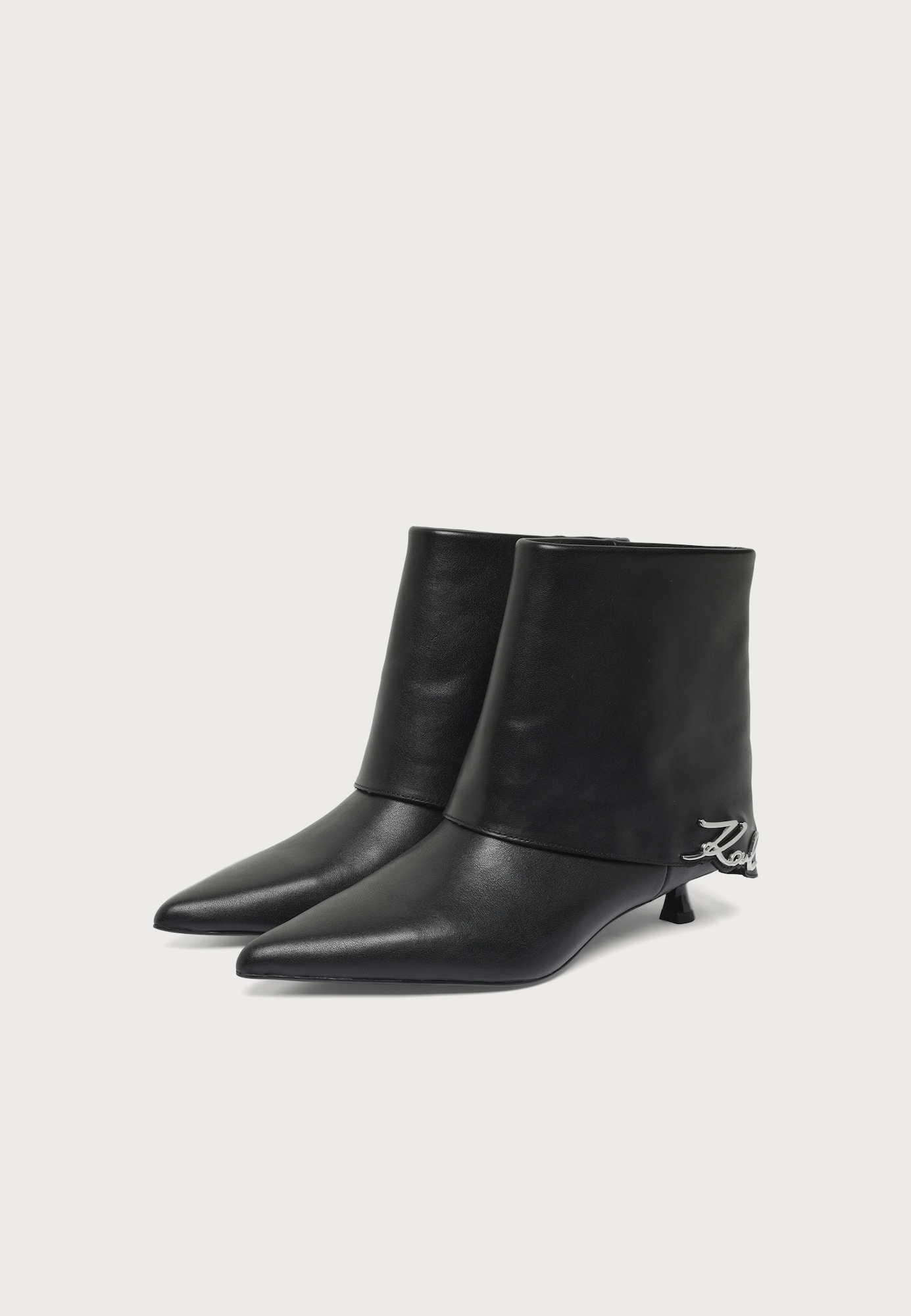 Karl Lagerfeld Botas de tobillo negro – imagen 3