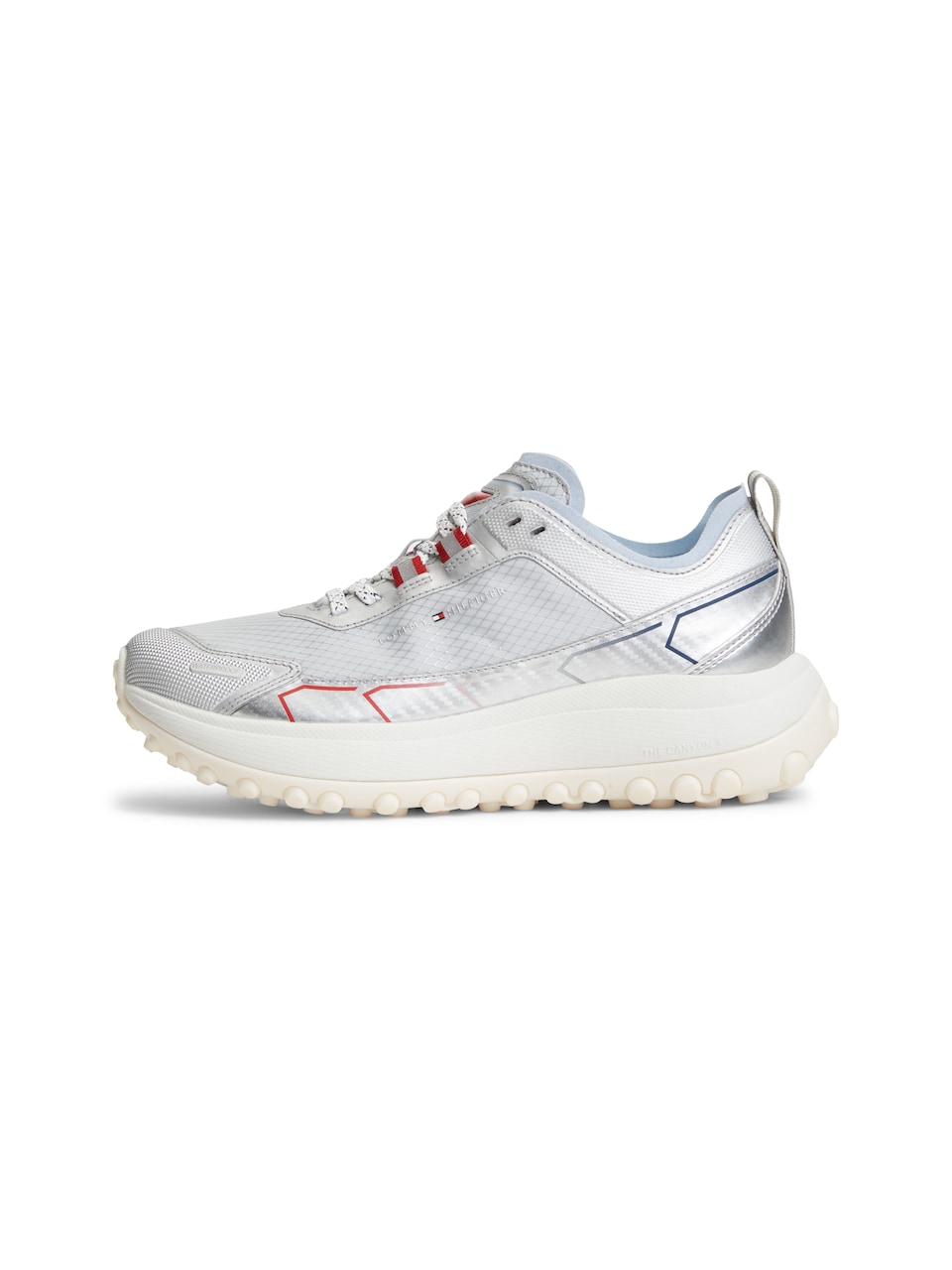Låg sneaker 'THE CANYON X' mörkblå / silvergrå / körsbärsröd