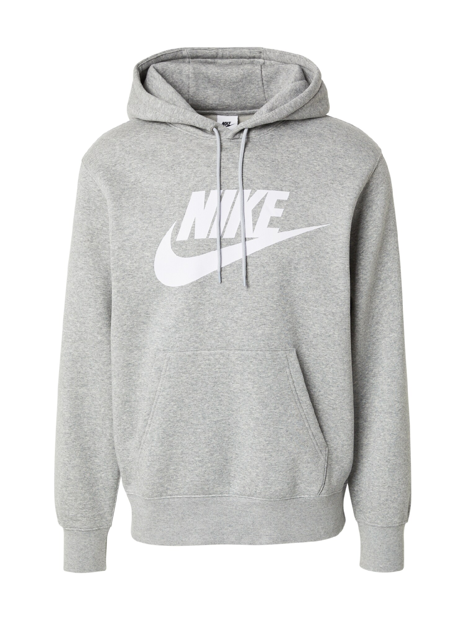 Nike Sportswear Bluză de molton CLUB  gri amestecat / alb
