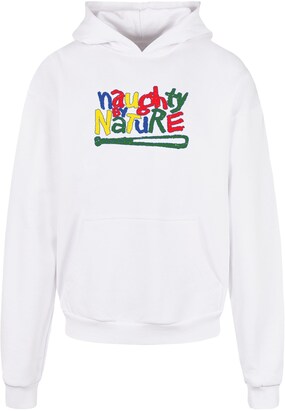 Merchcode Sweatshirt ‘Naughty By Nature’ Gemengde kleuren / Wit