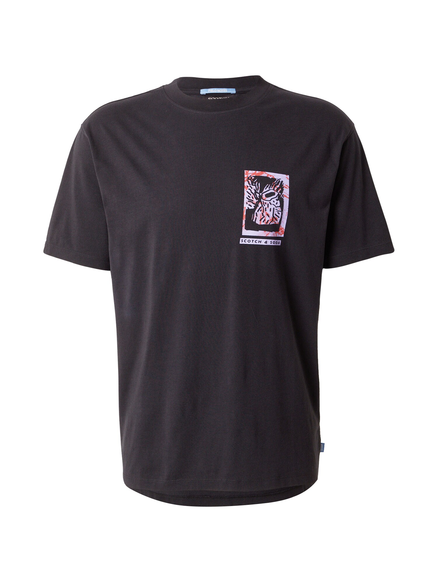 SCOTCH & SODA Tricou  mov lavandă / portocaliu închis / negru / alb