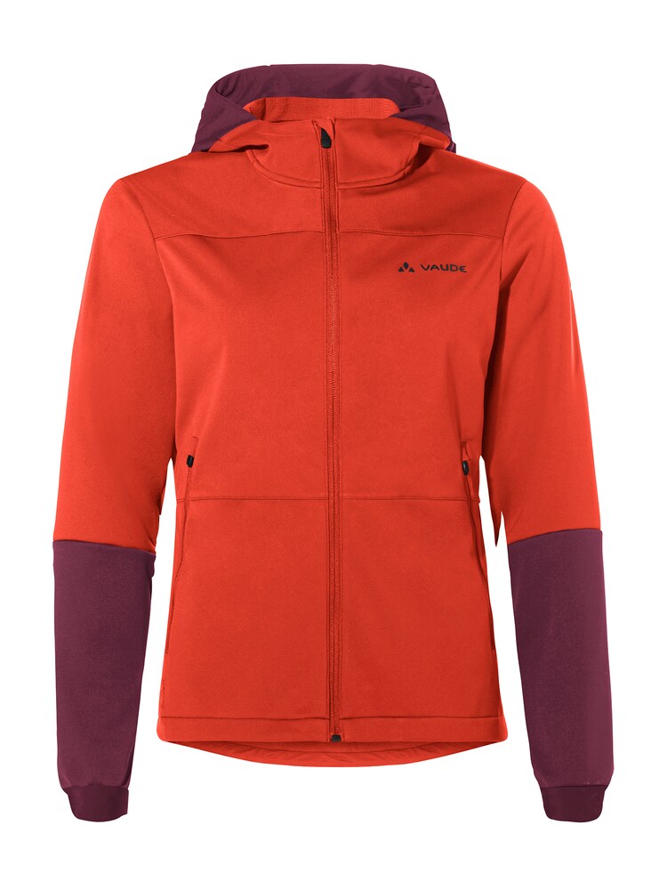 VAUDE Sportjacke 'Qimsa' Damen Größe XXXL weinrot / neonrot