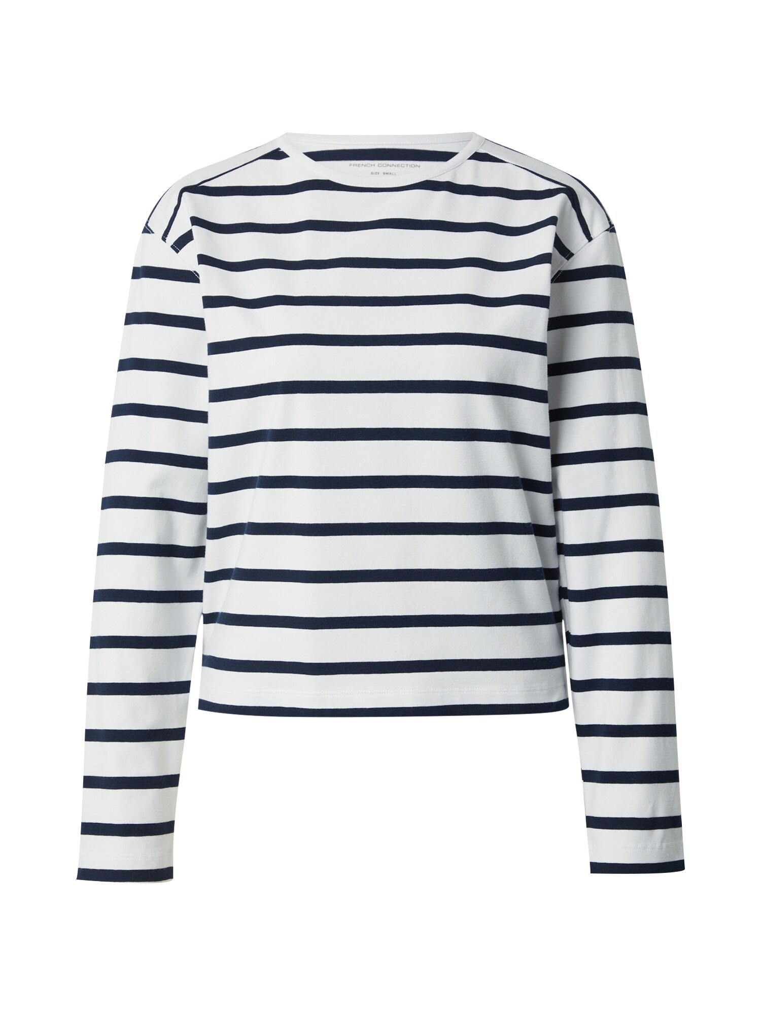 French Connection Tricou 'Rallie' Albastru Marin / Alb-image