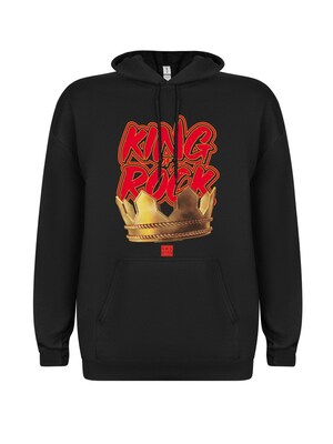 RUN DMC Sudadera 'RUN DMC King of Rock n´Roll Hoodie'  negro