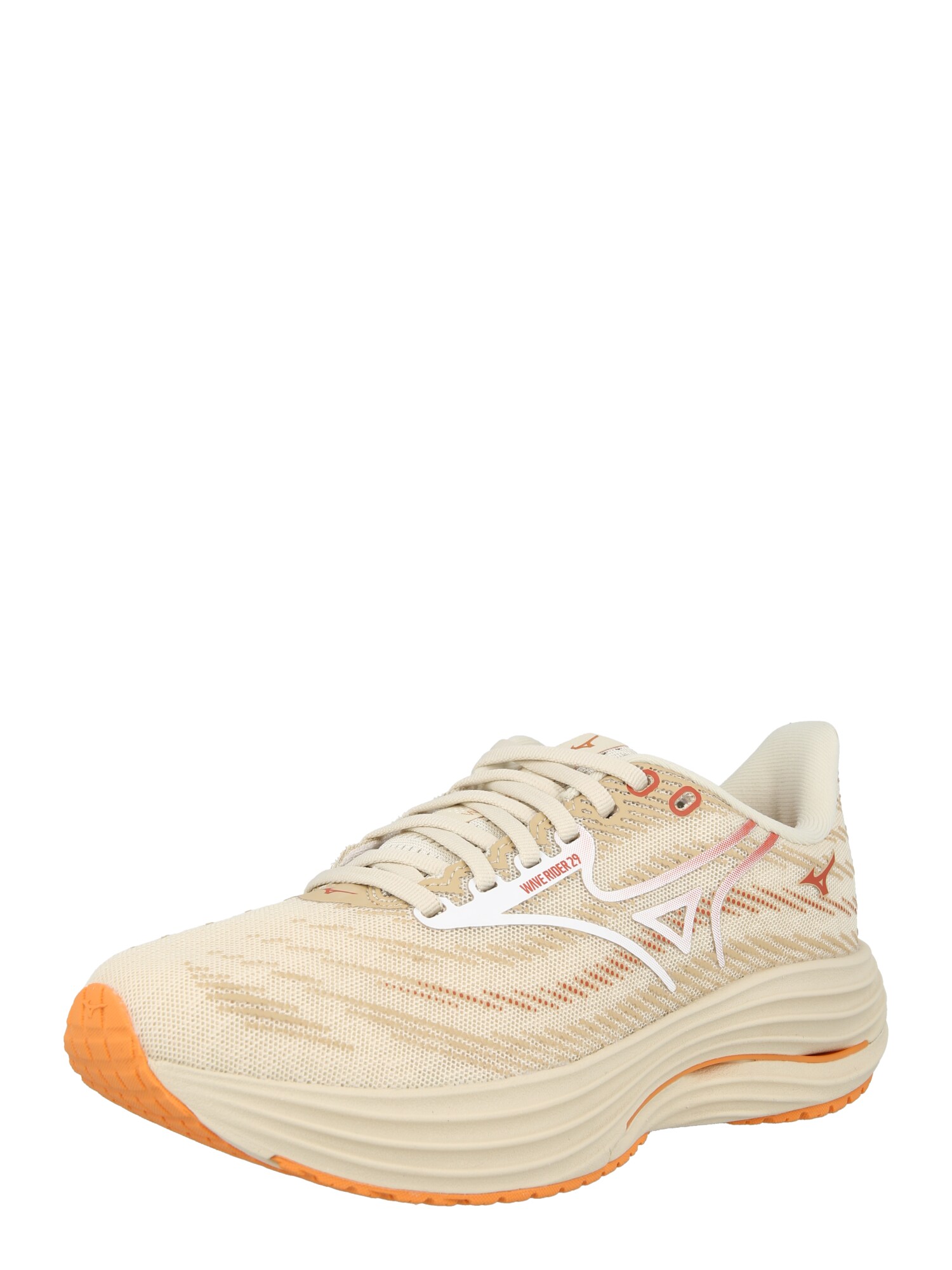 MIZUNO Sneaker de alergat 'WAVE RIDER 29'  bej / nisipiu / roșu / argintiu