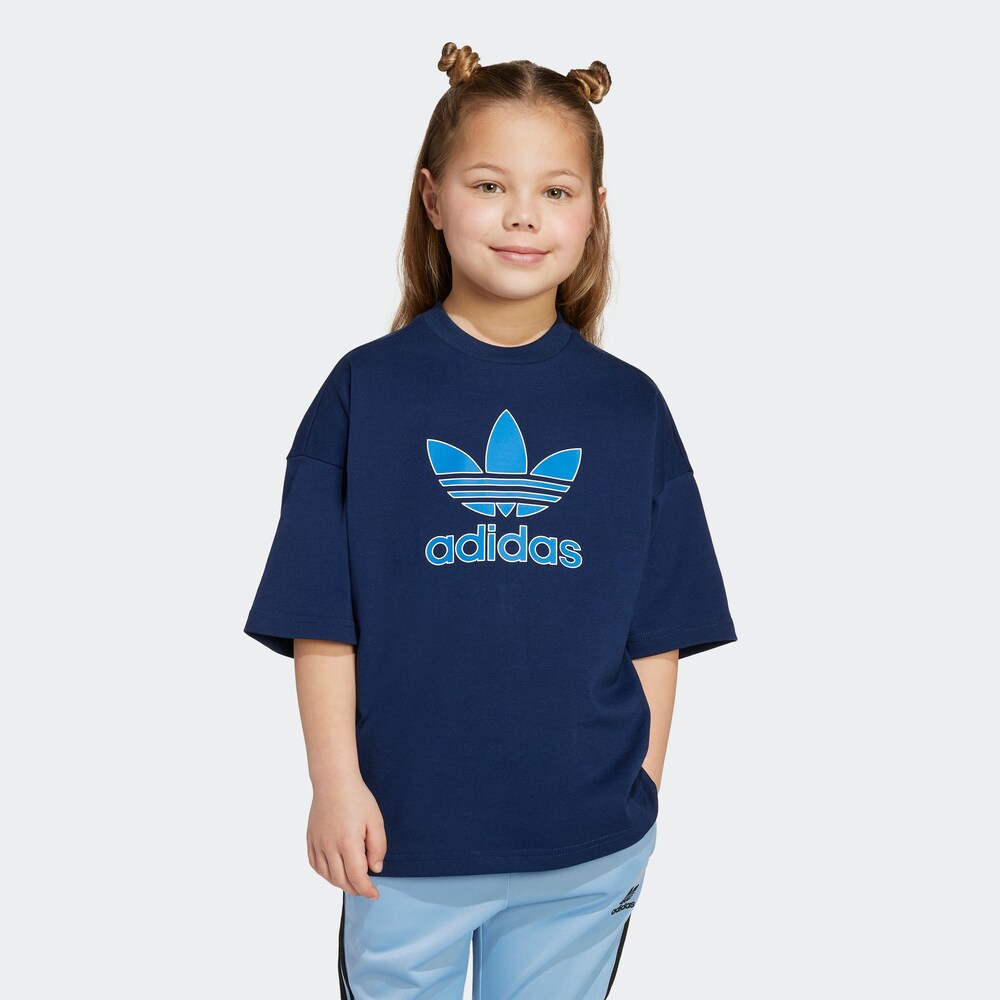 ADIDAS ORIGINALS Shirt Jungen Größe 110 hellblau / dunkelblau