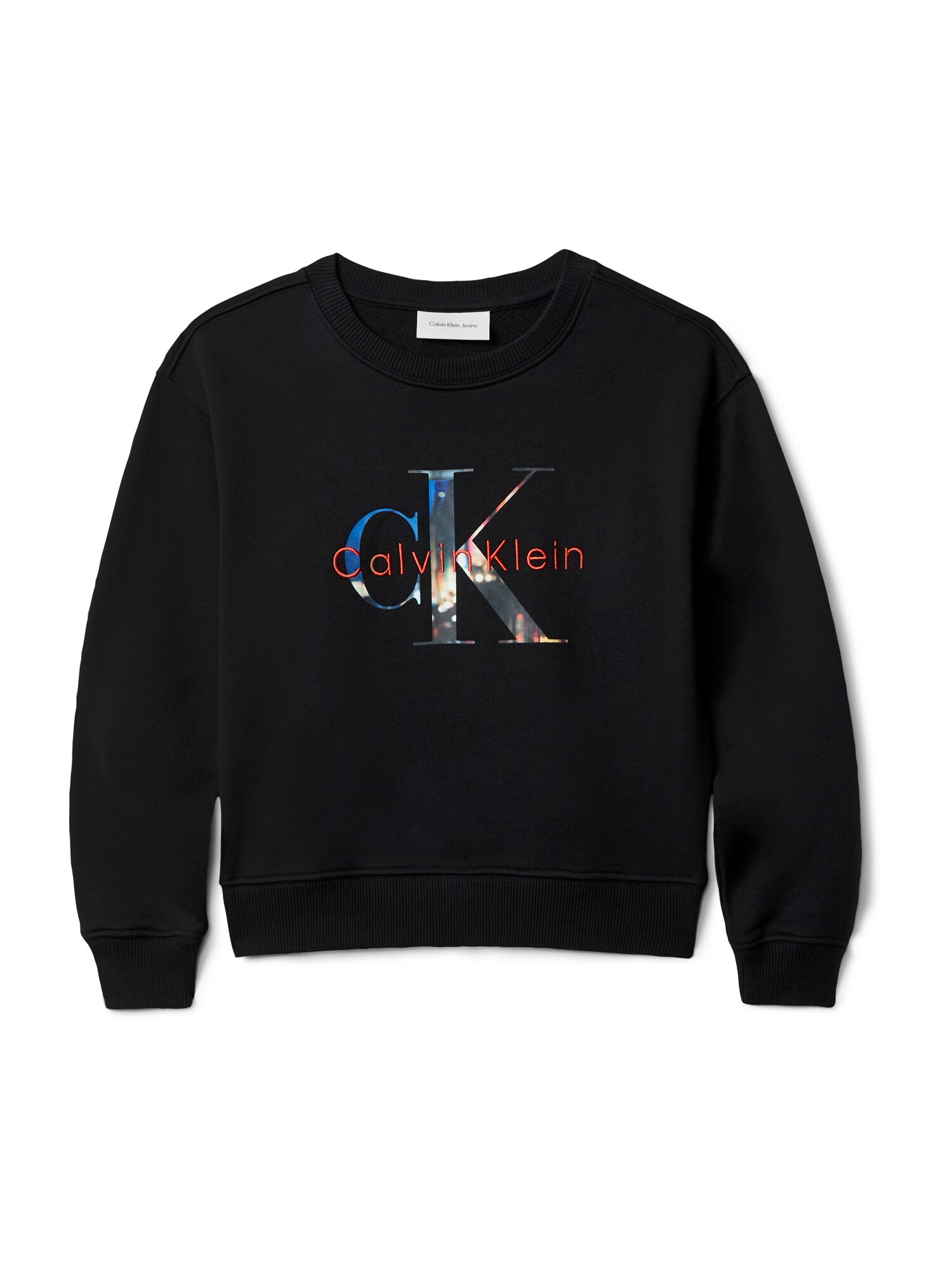 Calvin Klein Jeans Tréning póló  világos bézs / kék / narancsvörös / fekete akciós termékkép 1