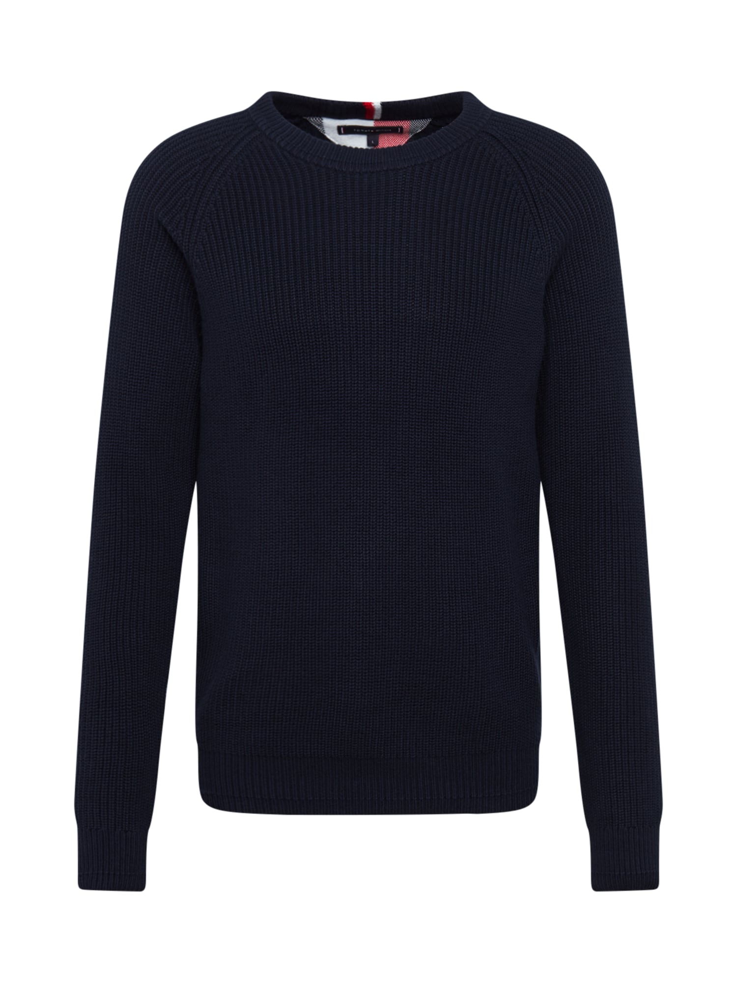 TOMMY HILFIGER Megztinis  tamsiai mėlyna / raudona / balta