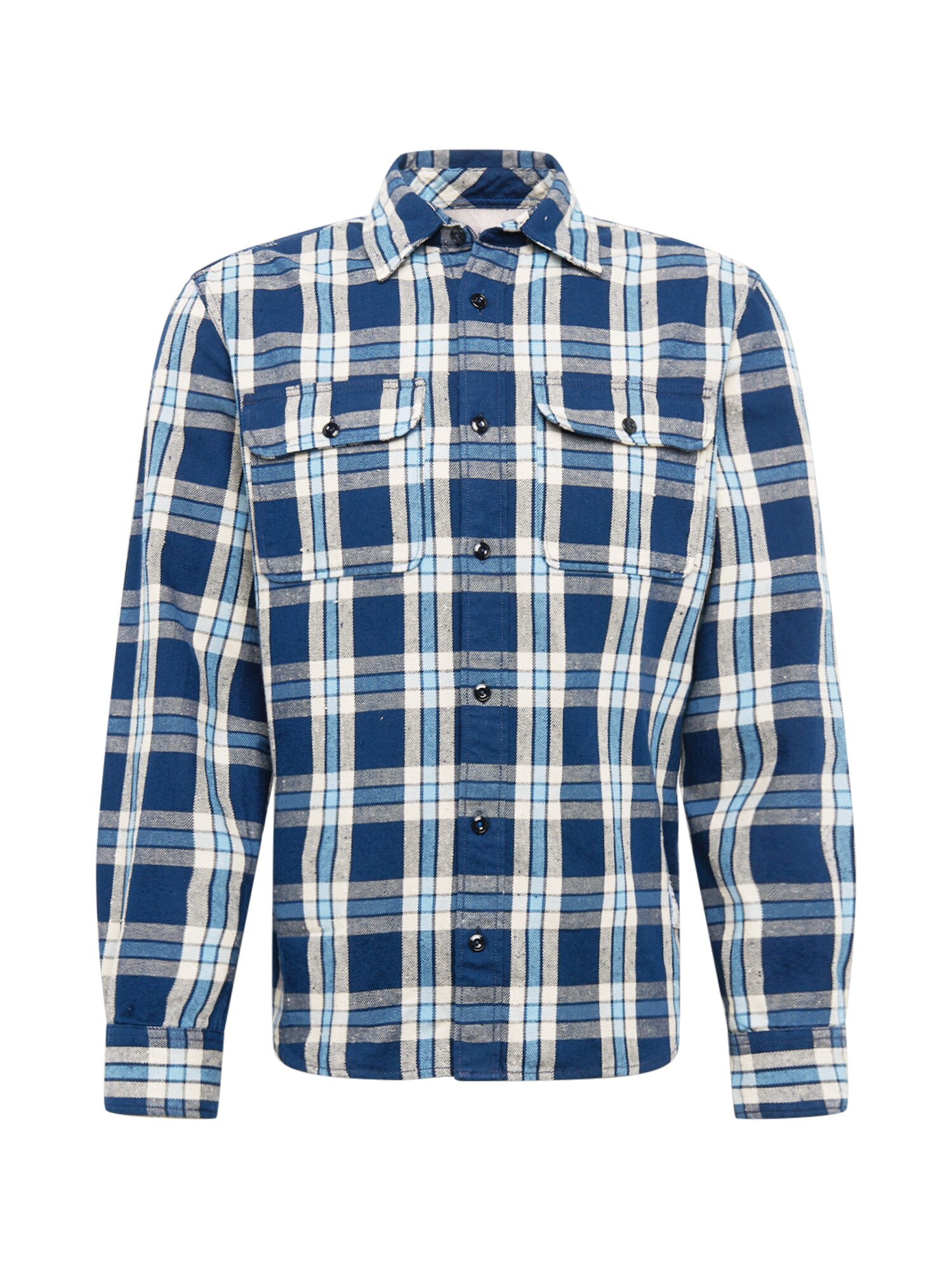 JACK & JONES Dalykiniai marškiniai  tamsiai mėlyna / šviesiai mėlyna / balta