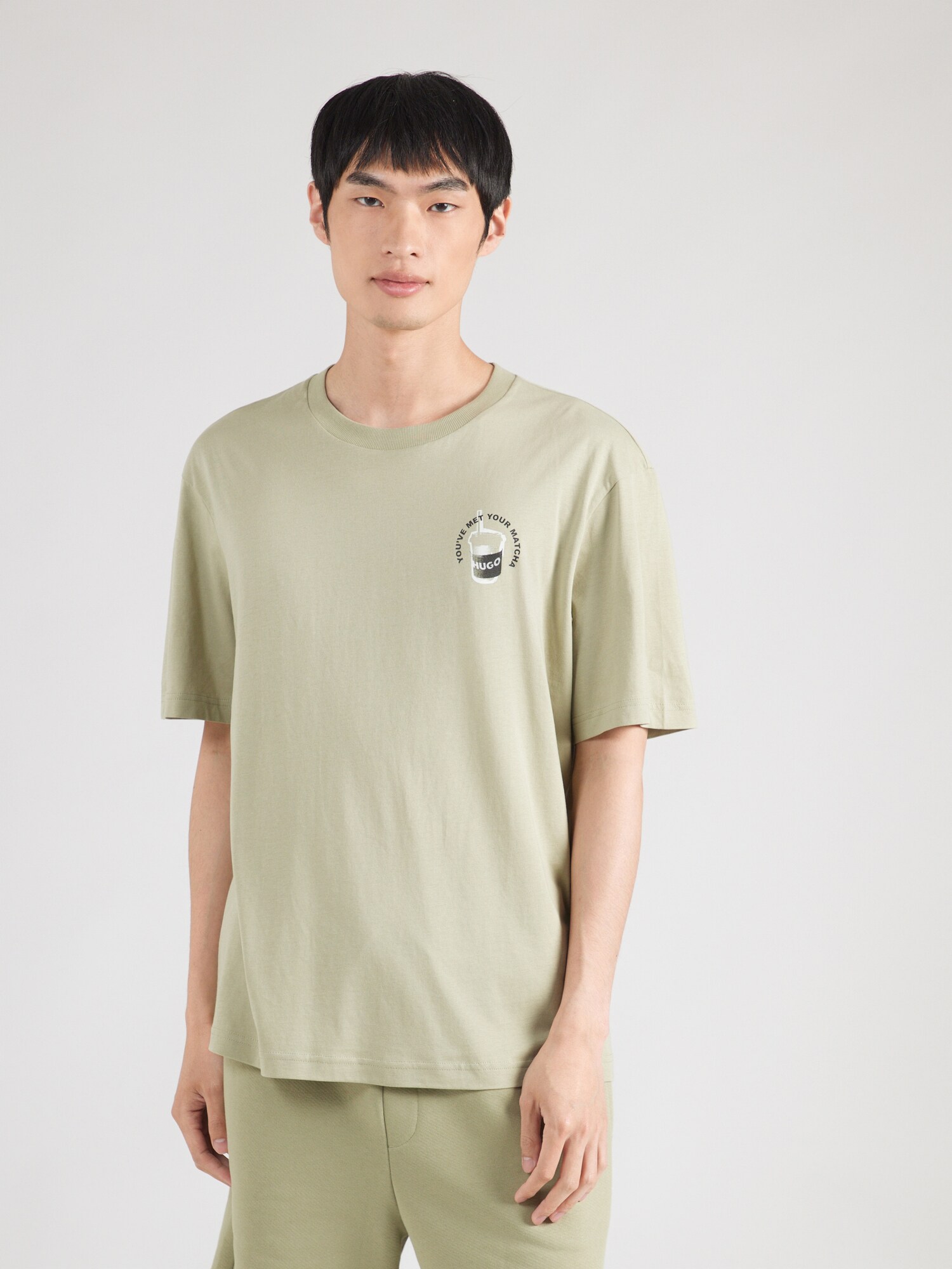 HUGO Camiseta 'Nurobos' beige – imagen 3