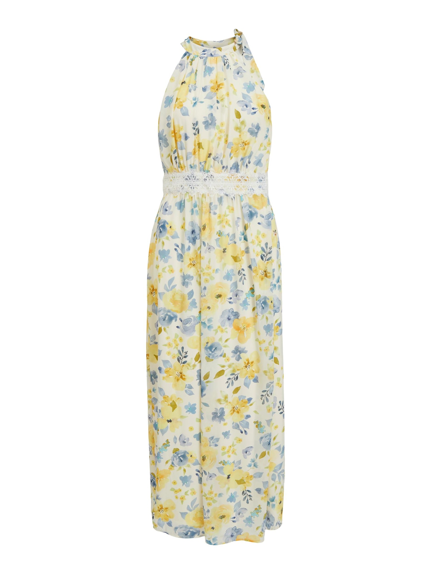 VILA Ljetna haljina 'Micada'  svijetloplava / žuta / senf / bijela