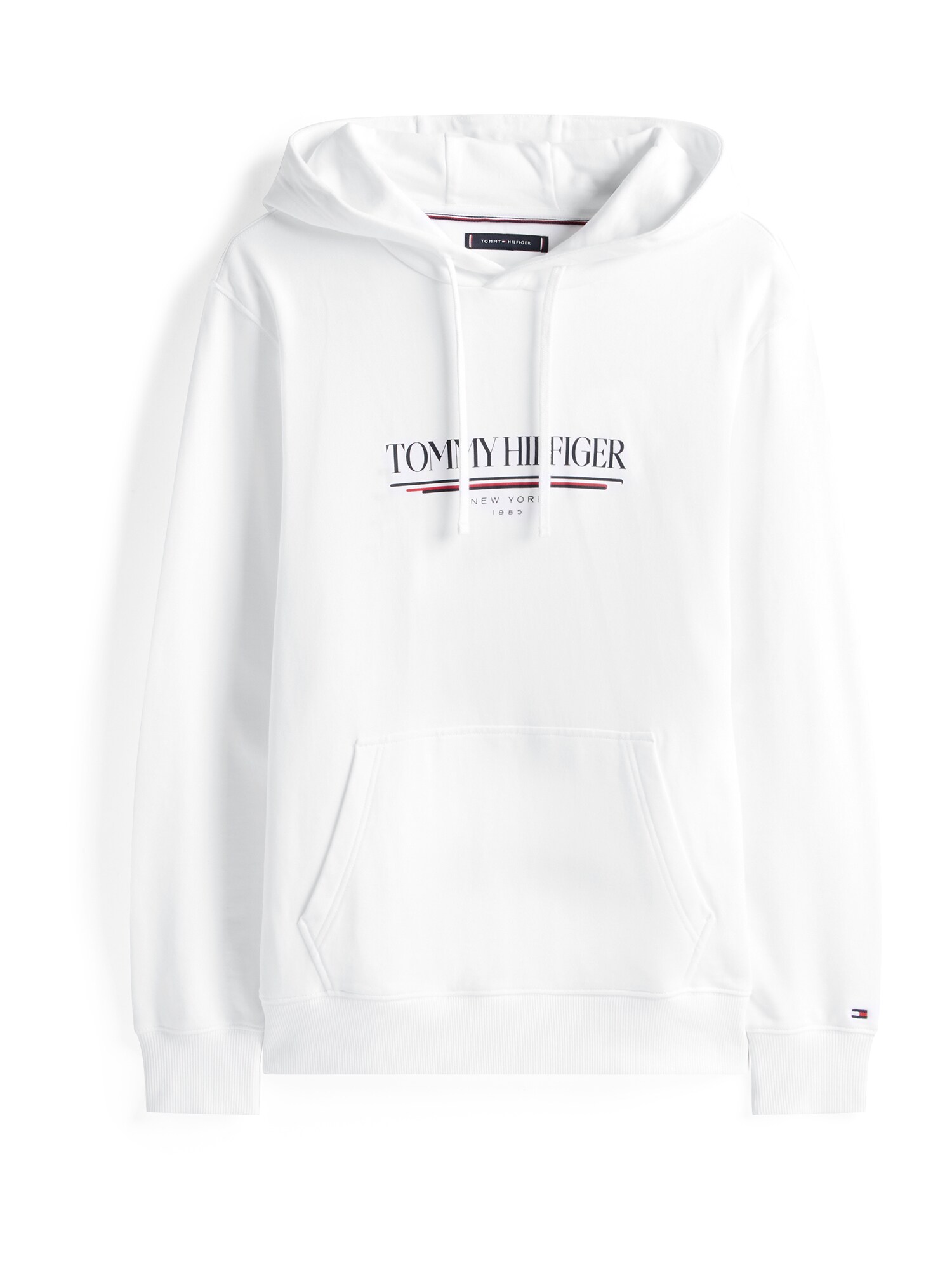TOMMY HILFIGER Mikina 'BRAND LOVE' červená / čierna / biela