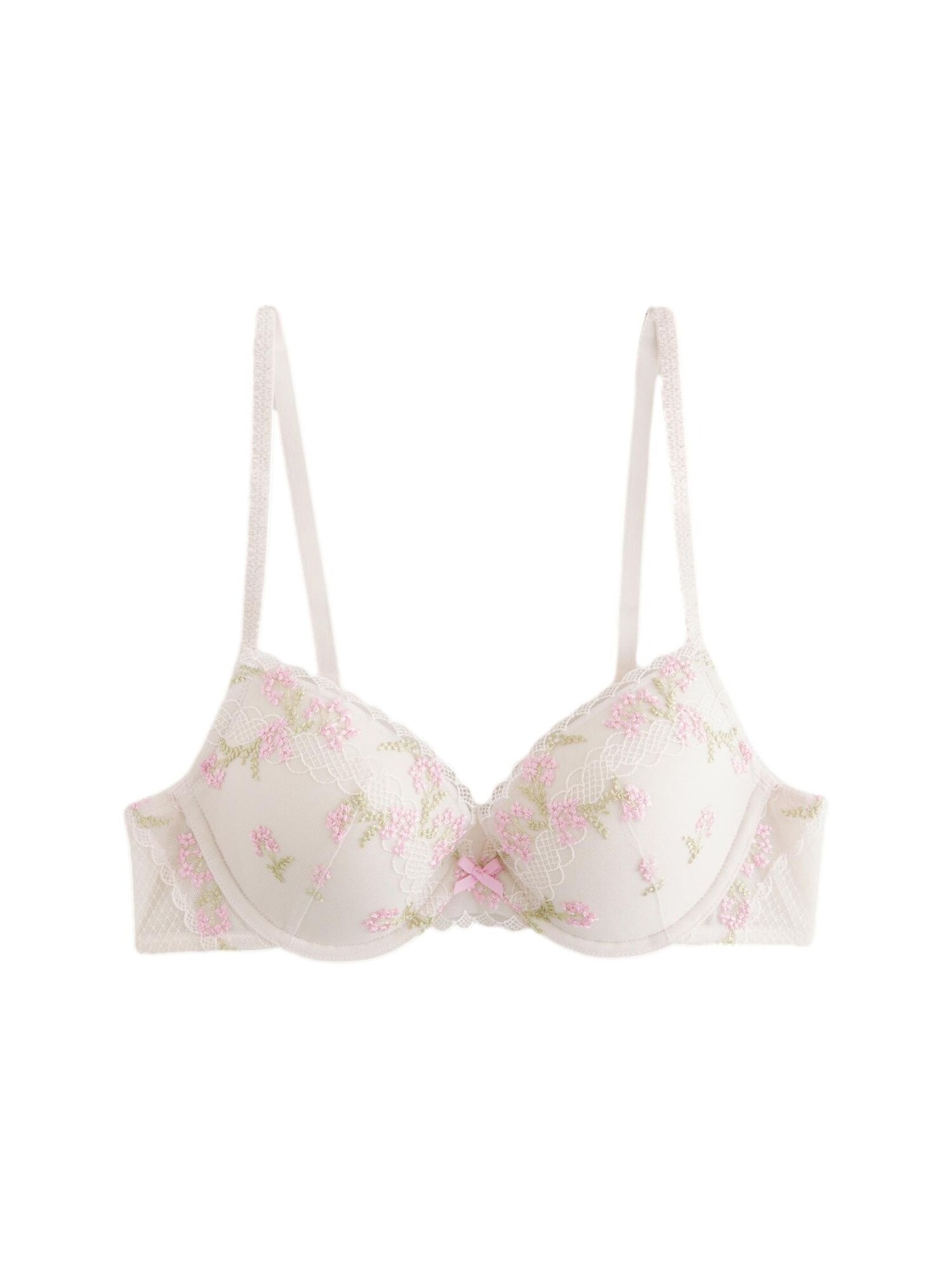 Next Sutien  verde / roz deschis / alb