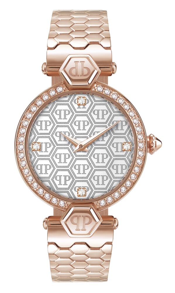 Philipp Plein Watches Uhr Damen Größe One Size rosegold / schwarz / weiß