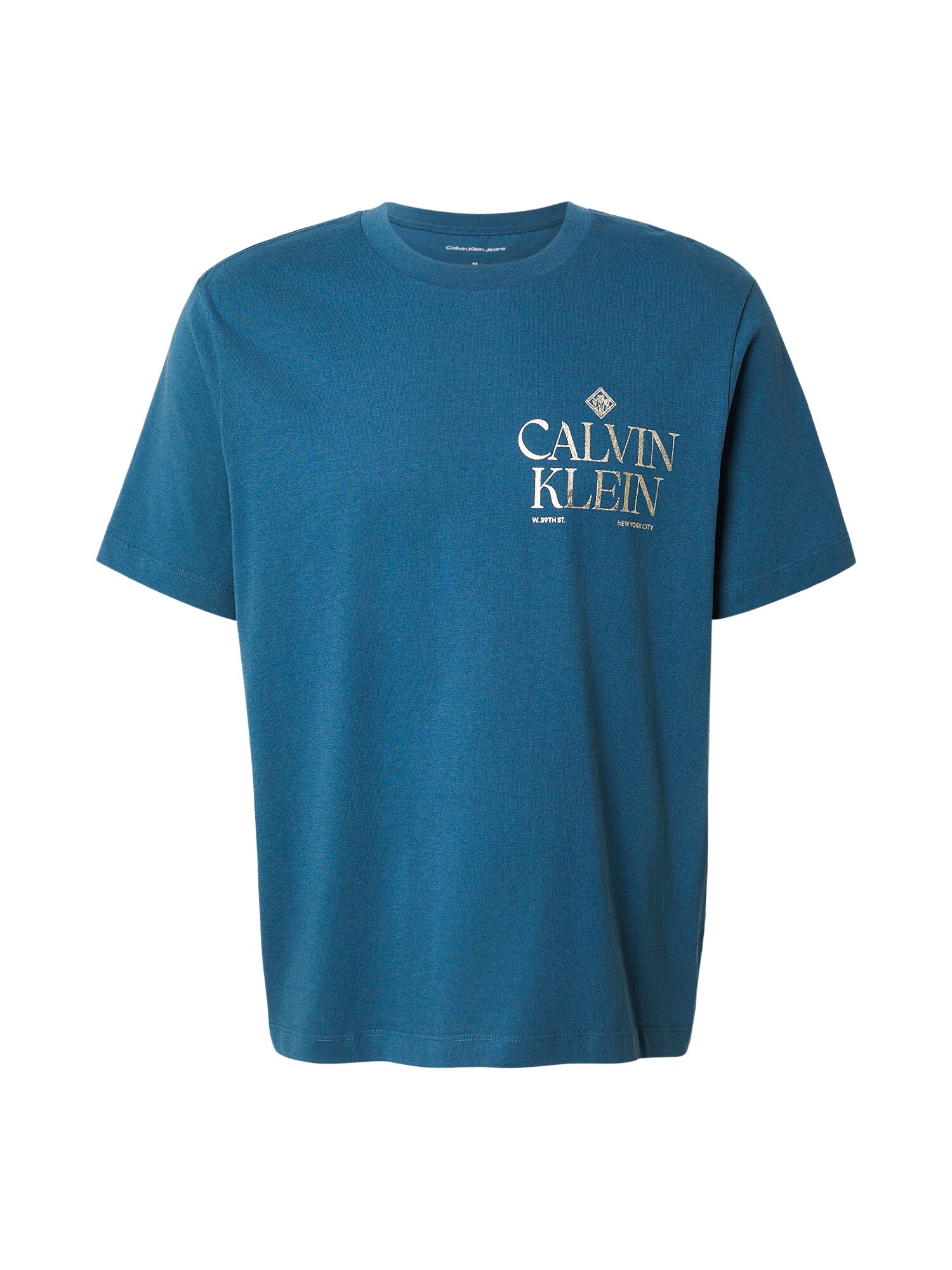 Calvin Klein Jeans Tricou  auriu / verde petrol