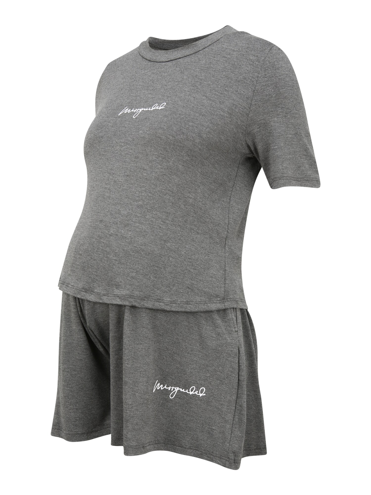 Missguided Maternity Pižaminiai šortukai  margai pilka
