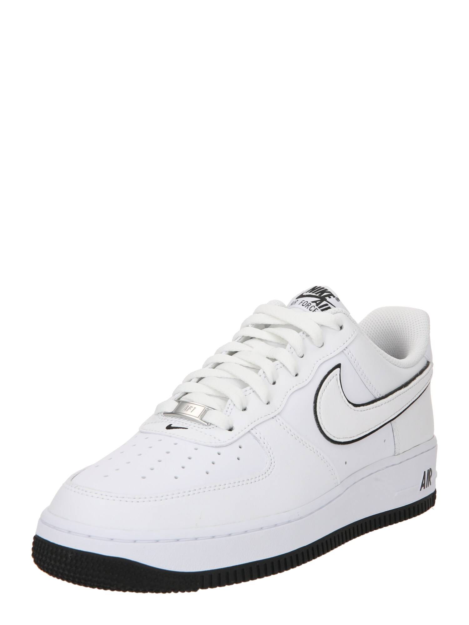Nike Sportswear Ниски маратонки 'AIR FORCE 1 07'  черно / бяло