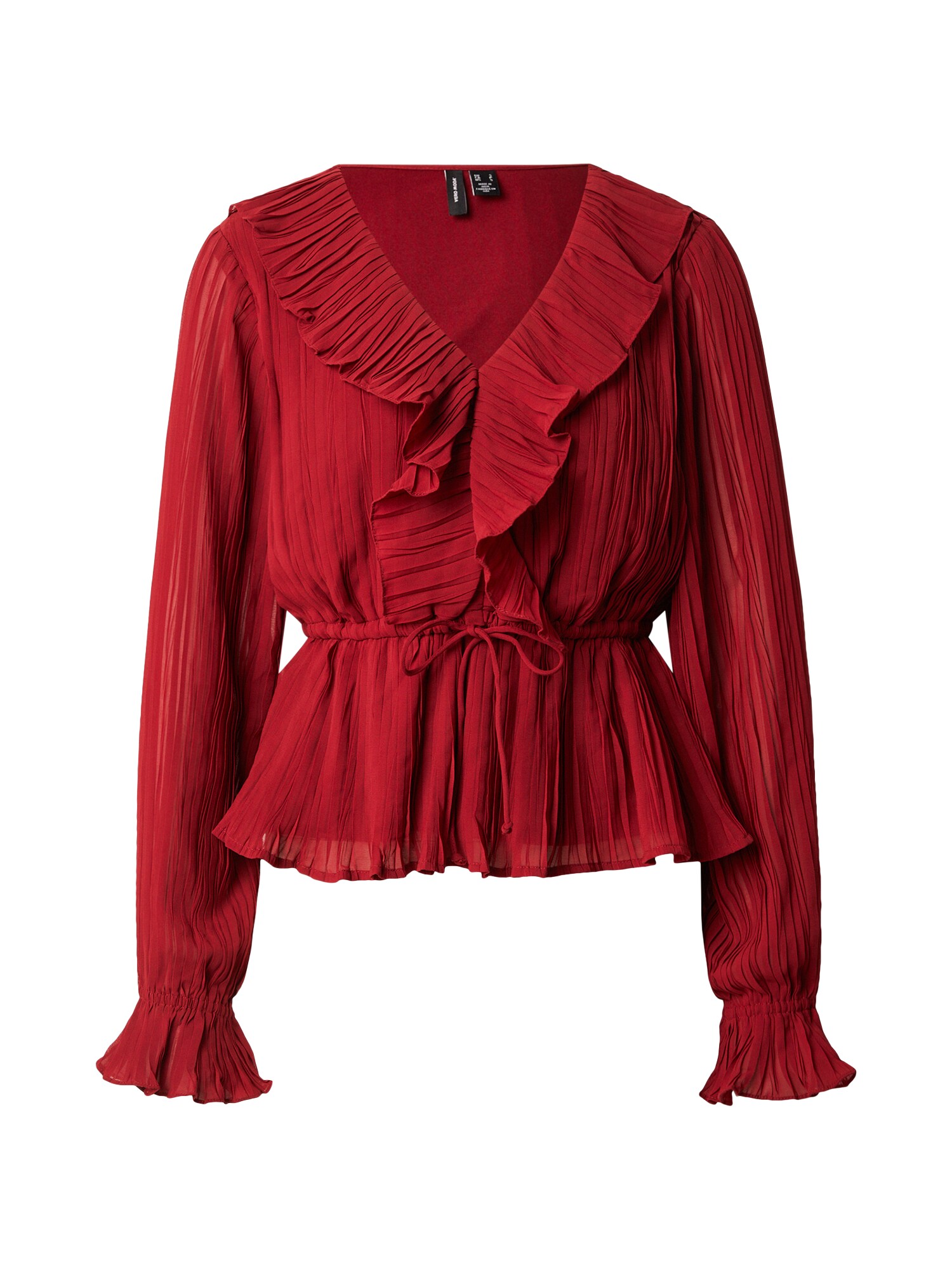 VERO MODA Bluză VMDORA  roșu bordeaux