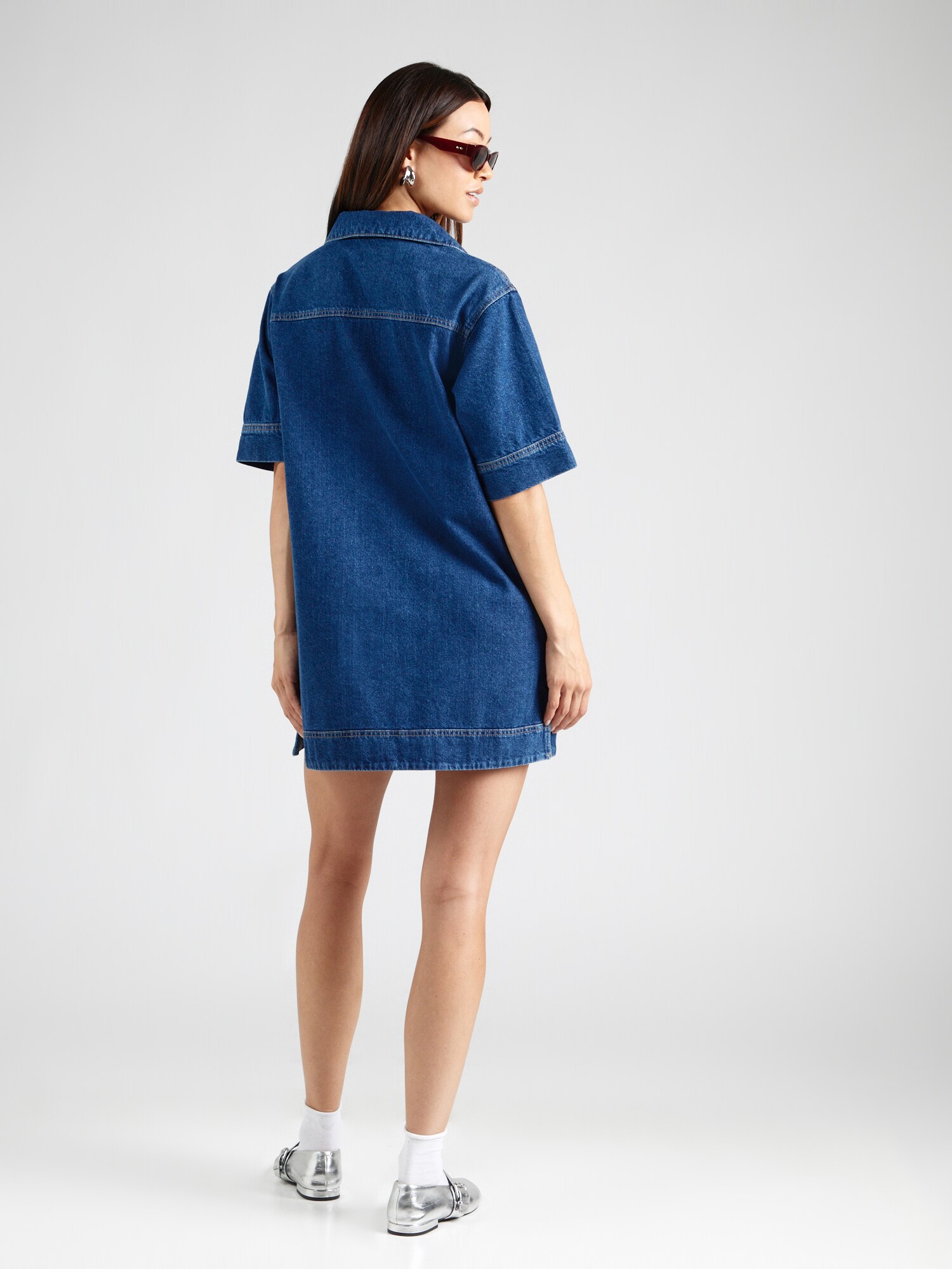 TOPSHOP Šaty modrá denim (obrázok 3)