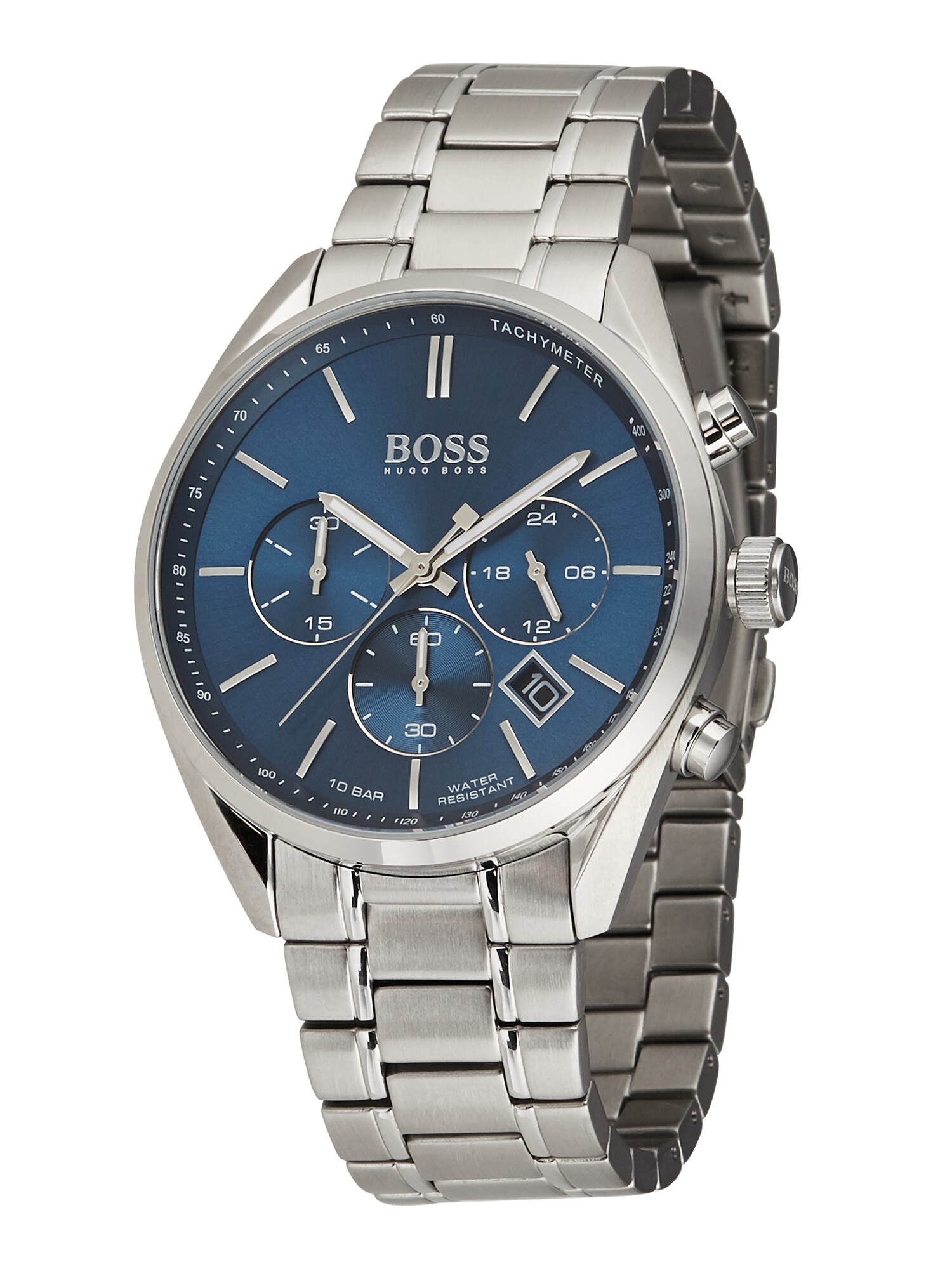BOSS Analoginis (įprastinio dizaino) laikrodis 'CHAMPION, 1513818'  sidabrinė / mėlyna
