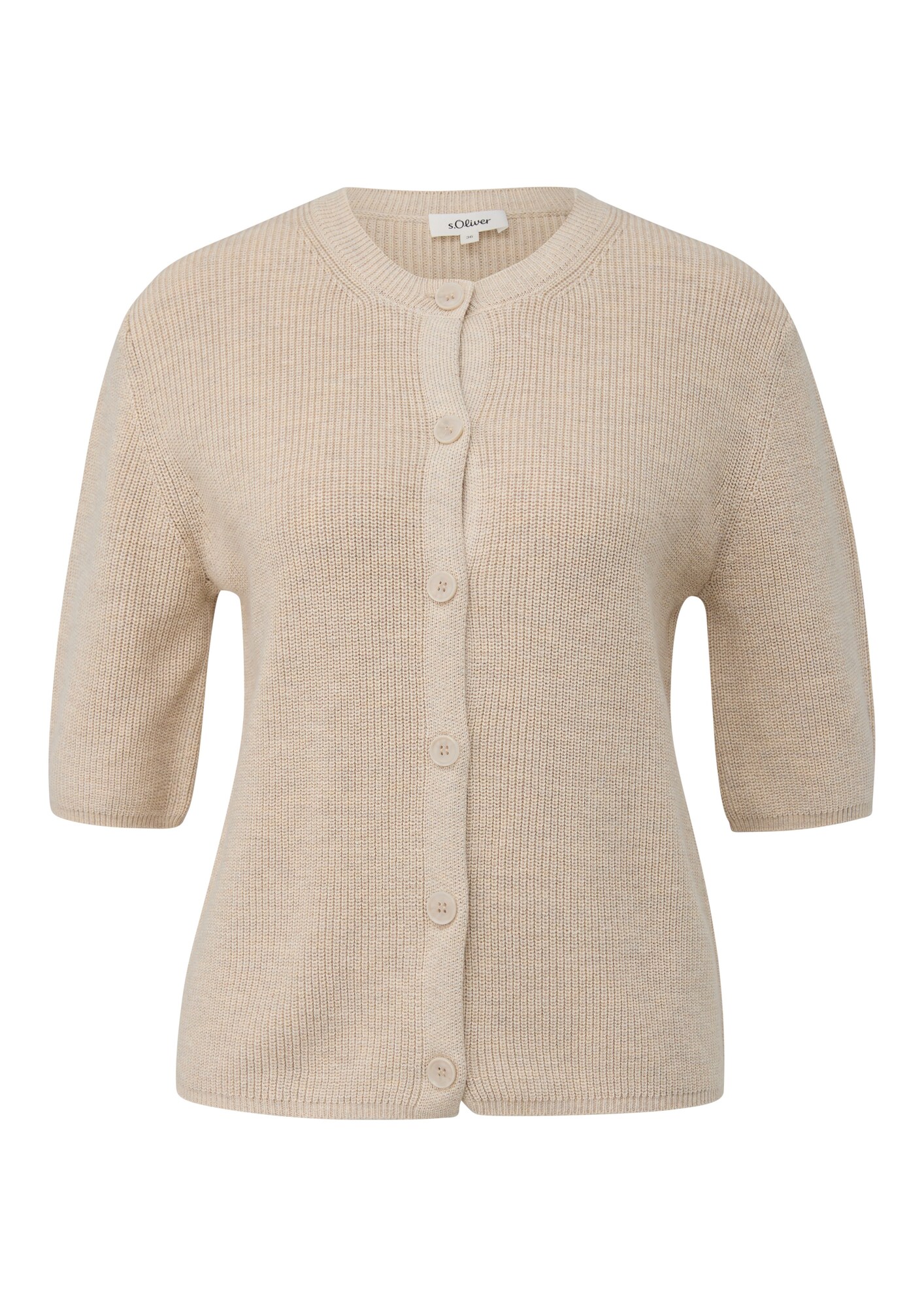 S.Oliver Gebreid Vest Taupe