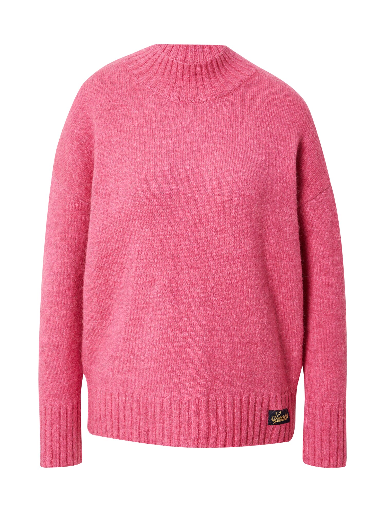Superdry Пуловер 'Essential'  жълто / розово / черно