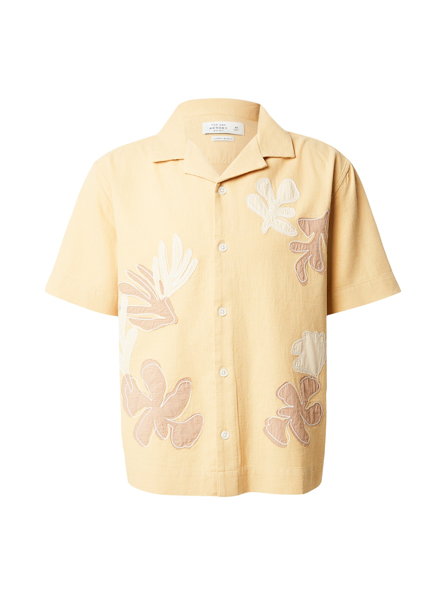 Abercrombie & Fitch Cămașă  bej / maro deschis / galben pastel / alb murdar
