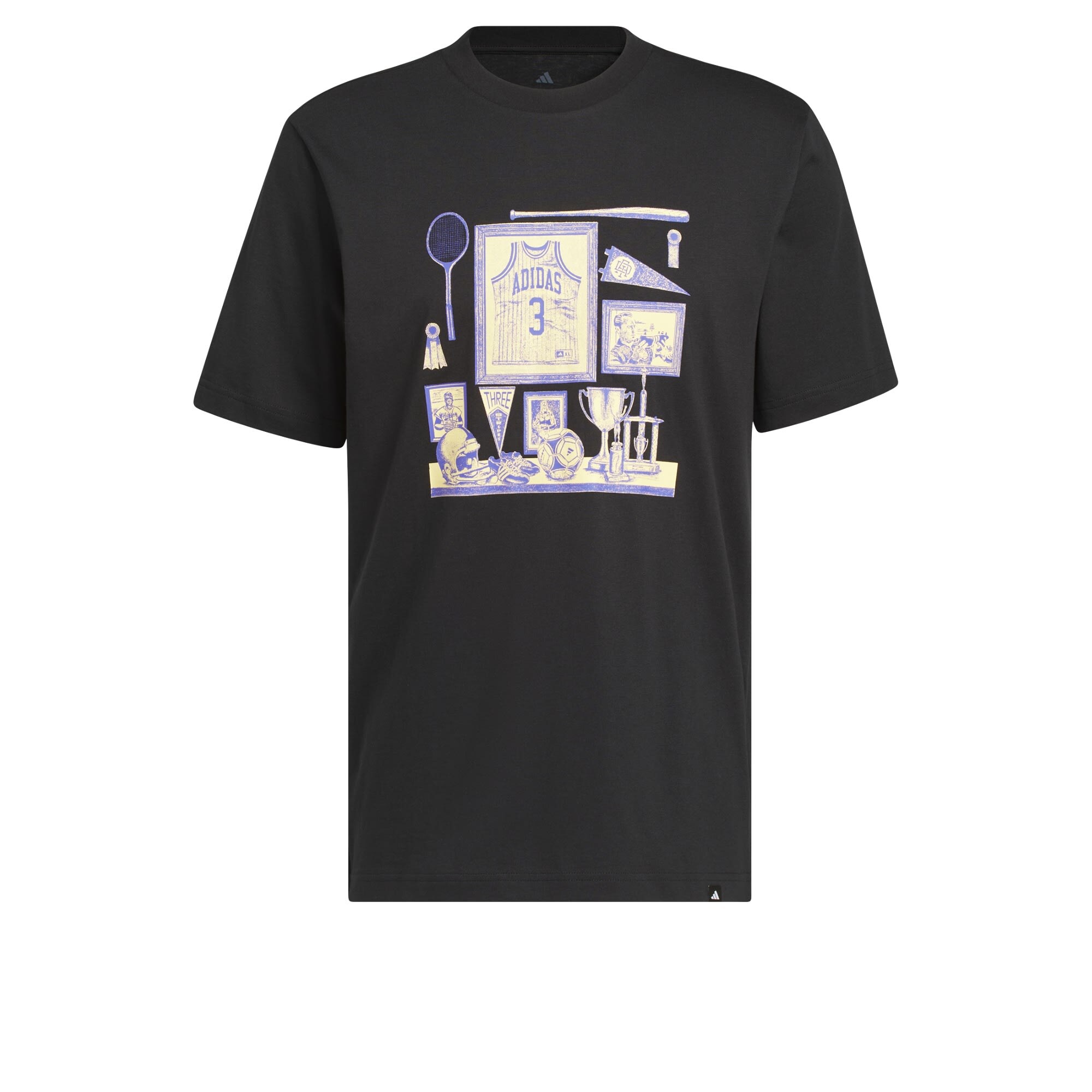 Adidas Sportswear Functioneel Shirt 'Sports Bar Memorabilia' Crème / Lichtlila / Zwart