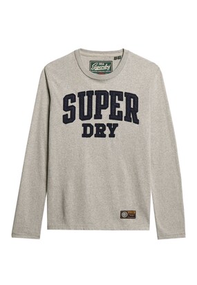 Superdry Shirt ‘Athletic’ Marine / Lichtgrijs