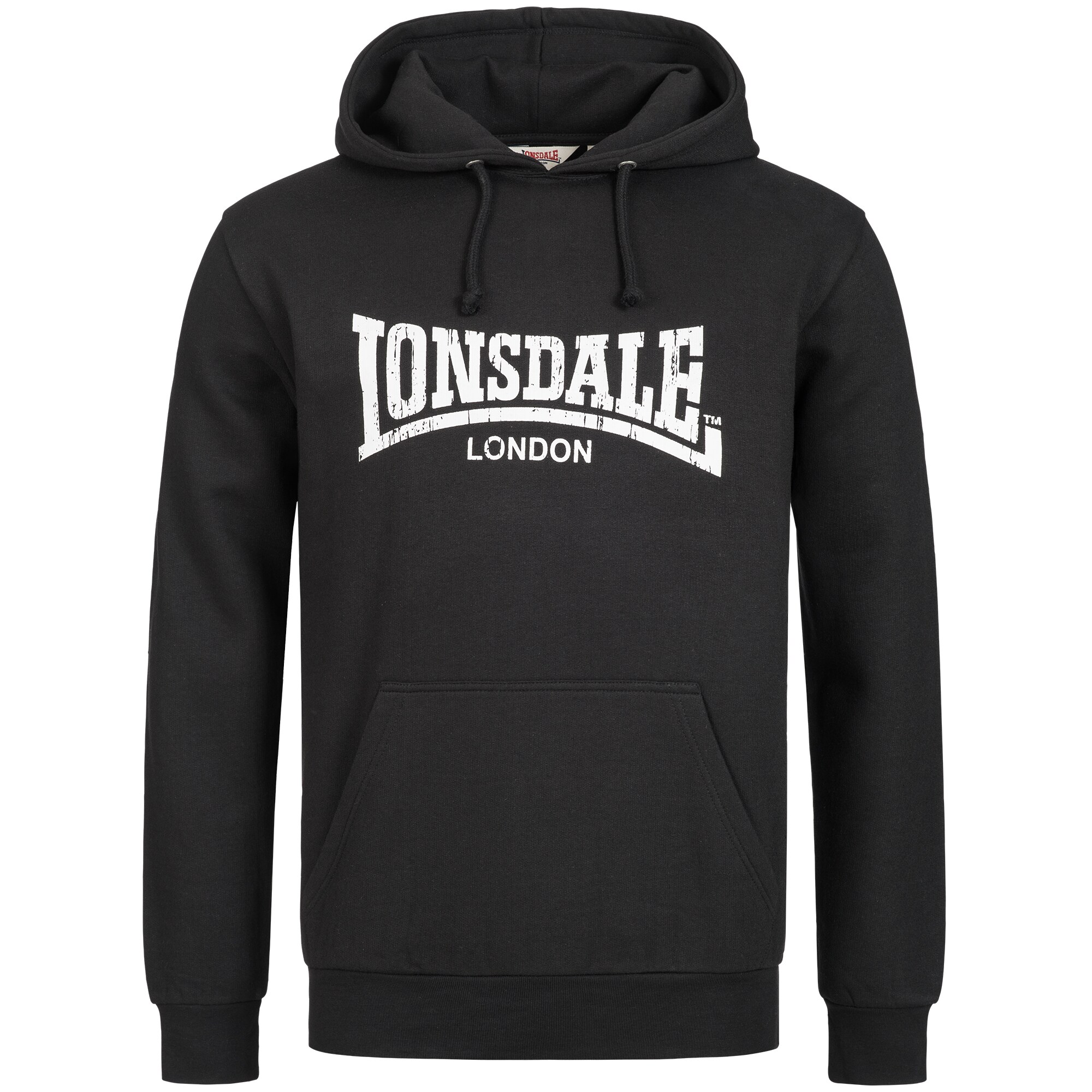 LONSDALE Tréning póló 'Wolterton'  fekete / fehér akciós termékkép 1