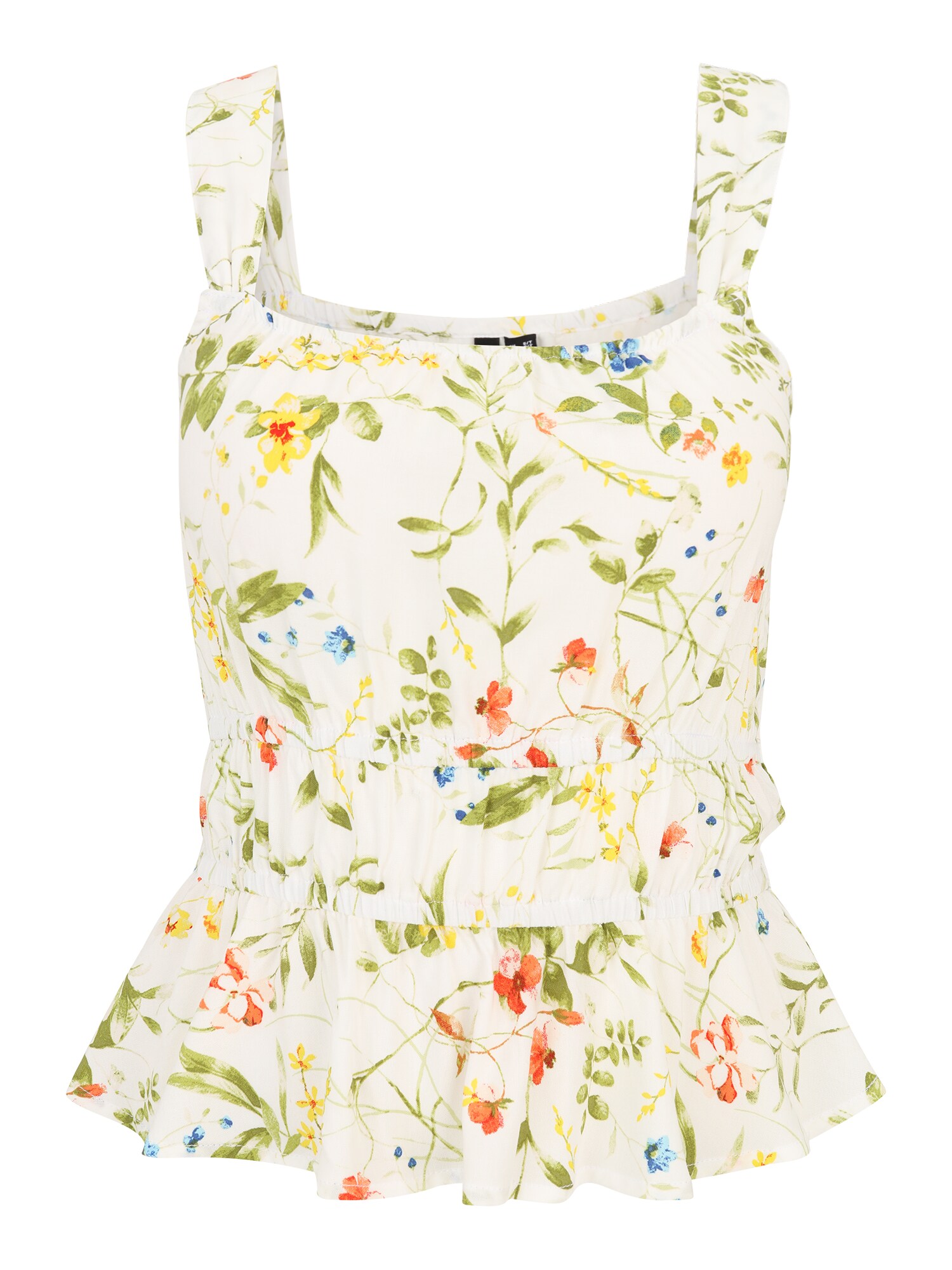 Vero Moda Tall Top 'VMEASY JOY'  modrá / žltá / olivová / biela