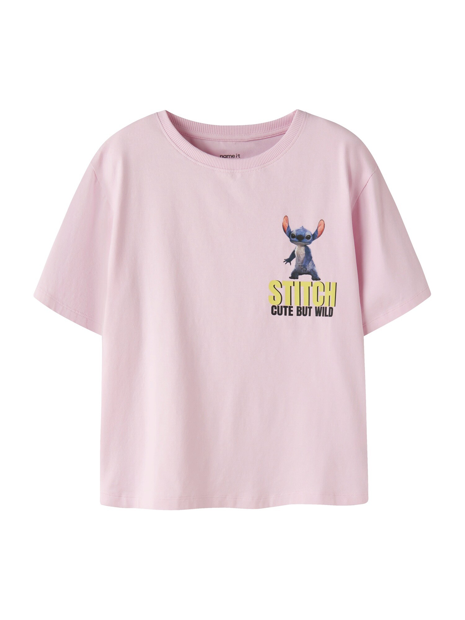 NAME IT Tricou NKFJYNIN STITCH bleumarin / galben miere / roz pal
