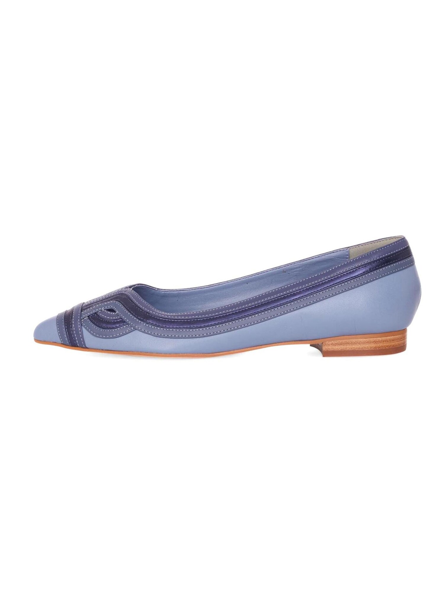 Ballerina 'Begonia Ballerinas Damen Leder Blau flach'