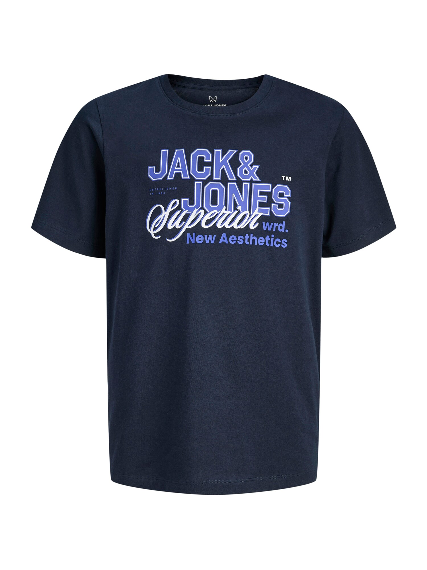 Jack & Jones Junior Tricou  bleumarin / indigo / alb