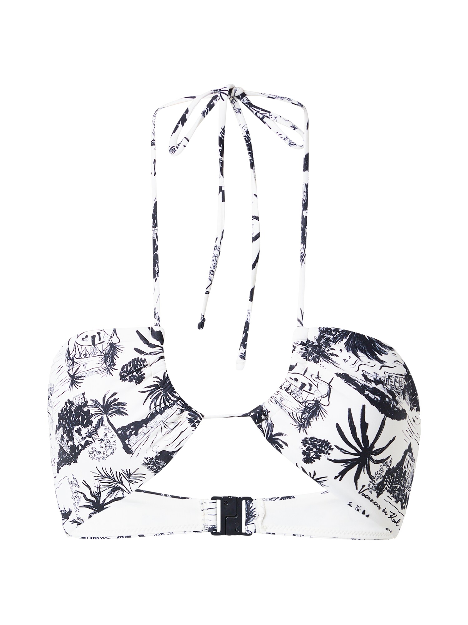 Karl Lagerfeld Sutien costum de baie  negru / alb