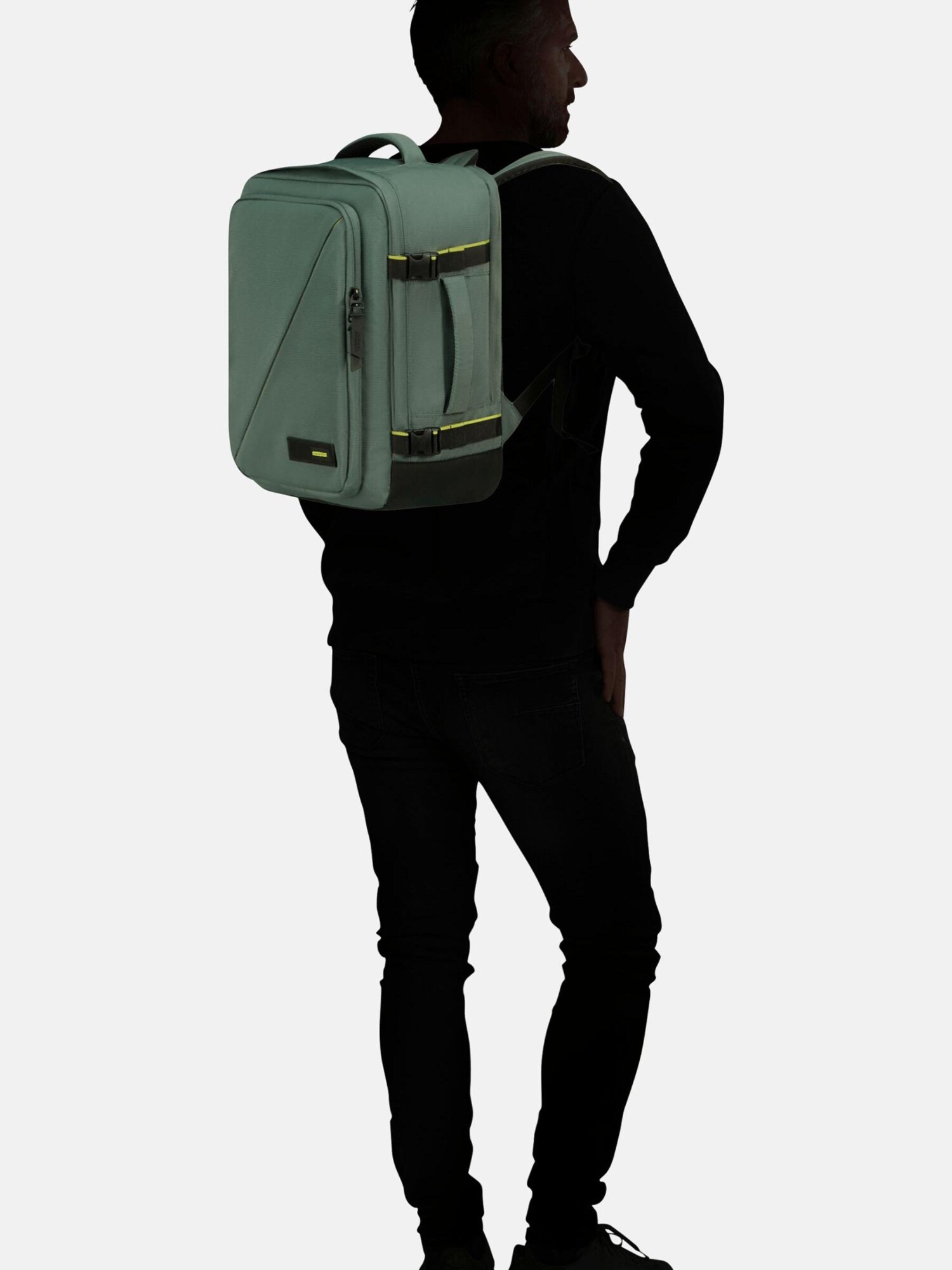 American Tourister Mochila 'TAKE2CABIN CASUAL BACKPACK MS' verde oscuro – imagen 2