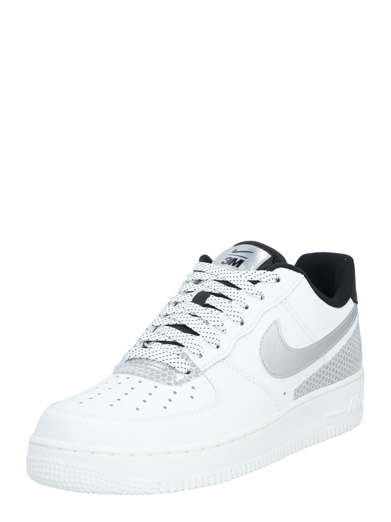 Nike Sportswear Sportbačiai be auliuko 'Air Force 1 '07 LV8'  balta / pilka / juoda