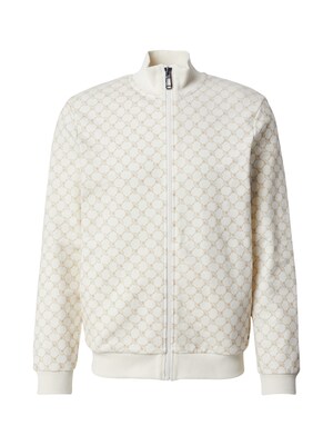 JOOP! Sudadera con cremallera 'Taminos'  camelo / blanco natural