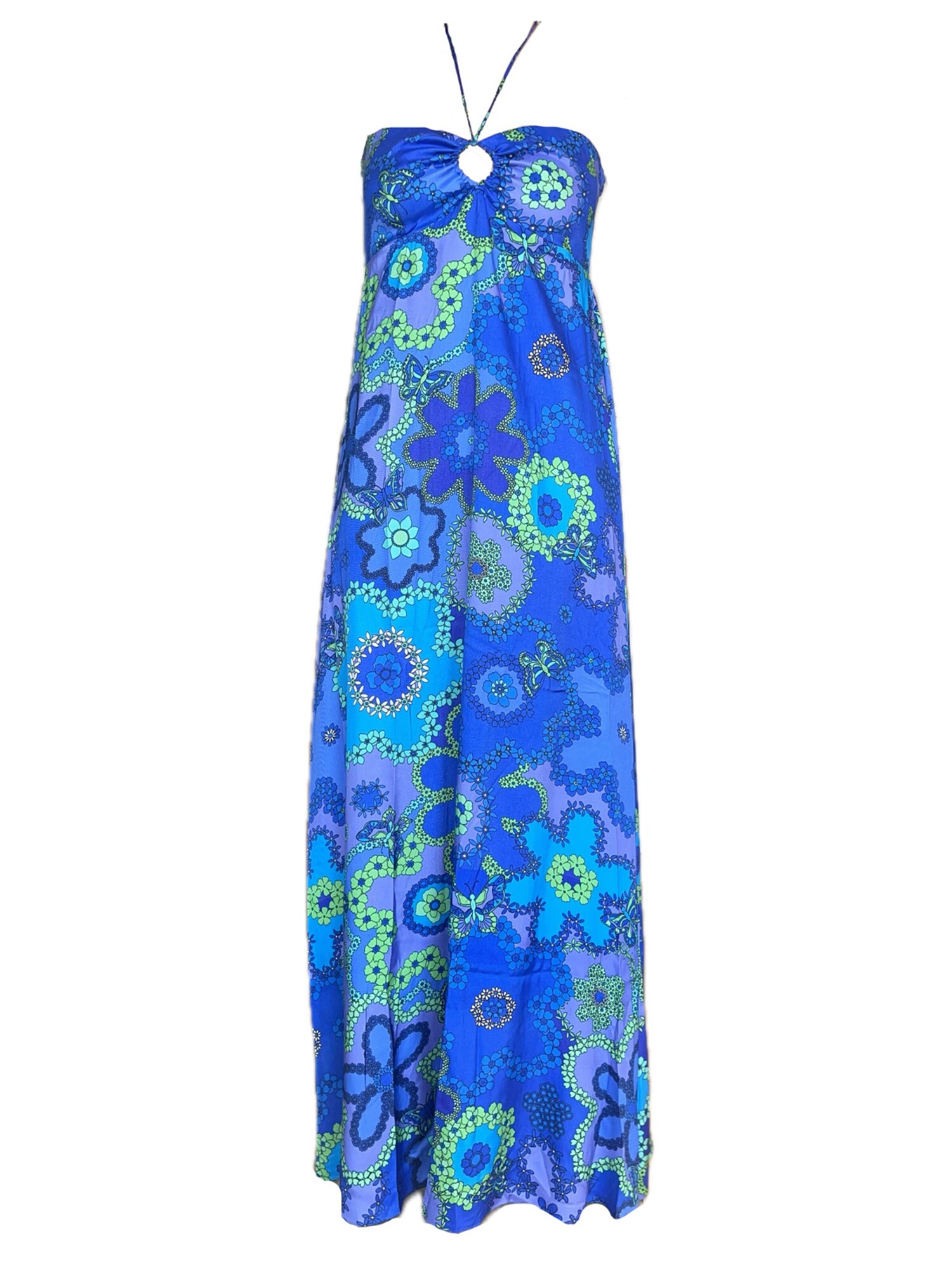 Introvertie VIENNA Abito estivo 'Forgot About You Halter Maxi Dress' azzurro